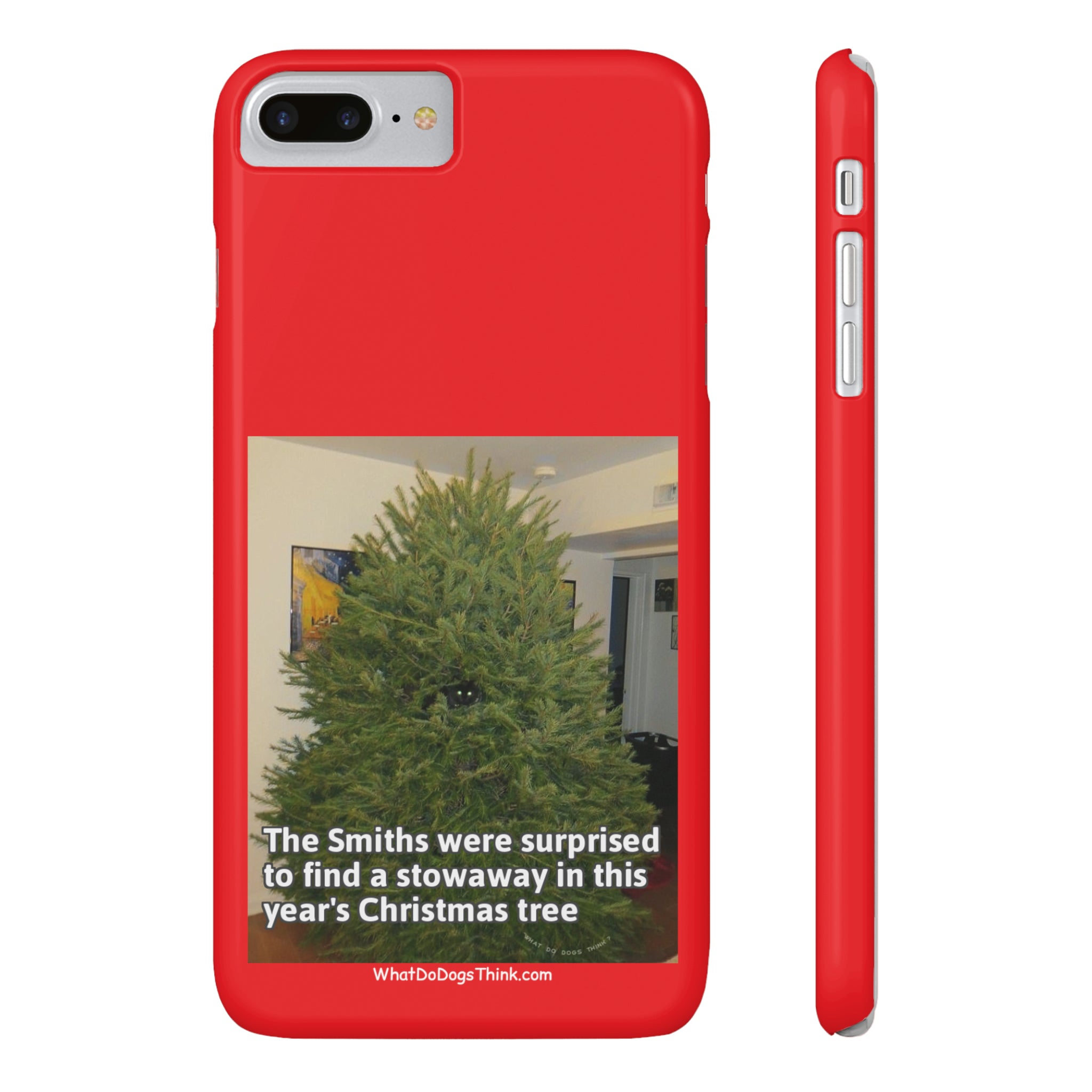 Stowaway Cat Red Slim Phone Case