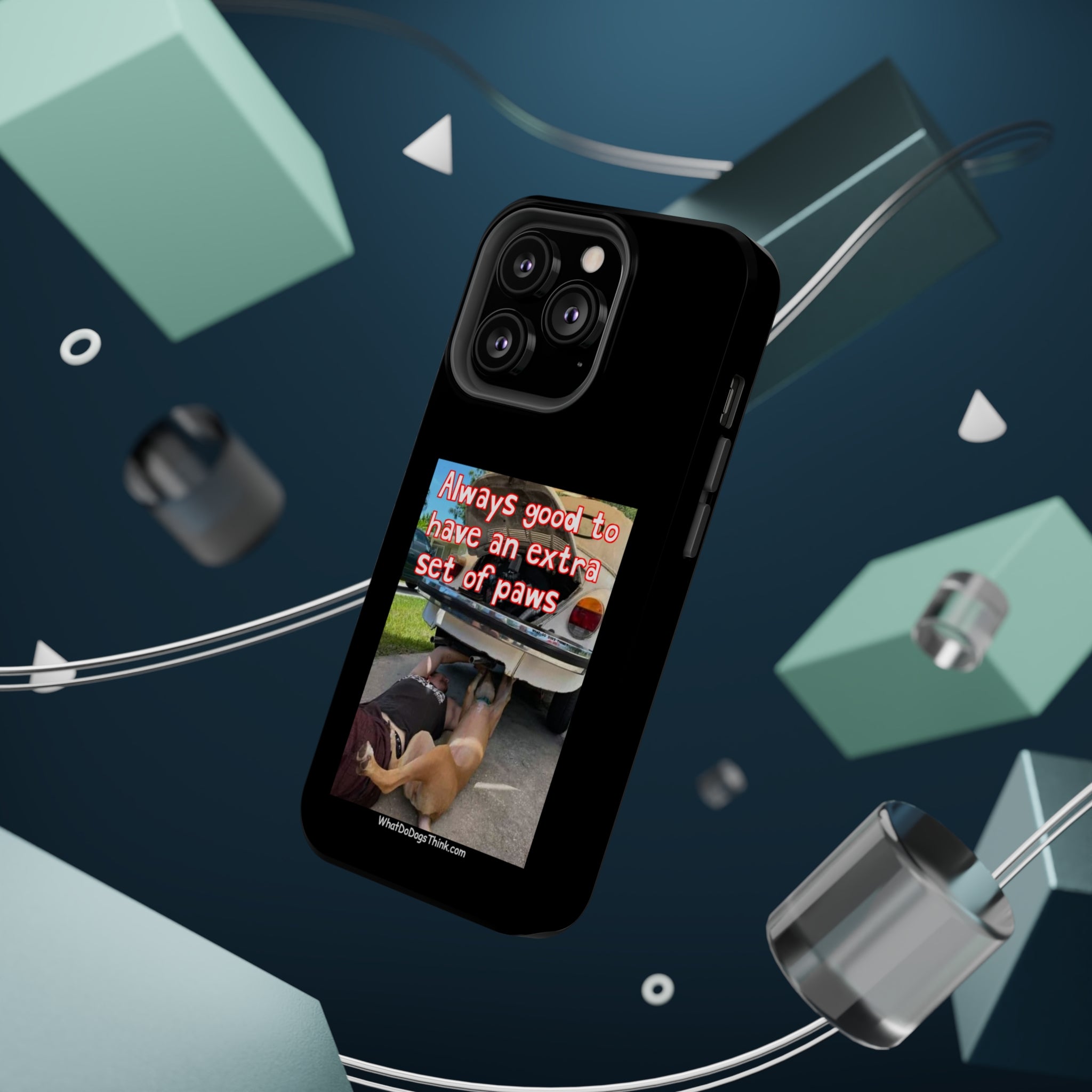 Extra Paw Black MagSafe Tough Cases