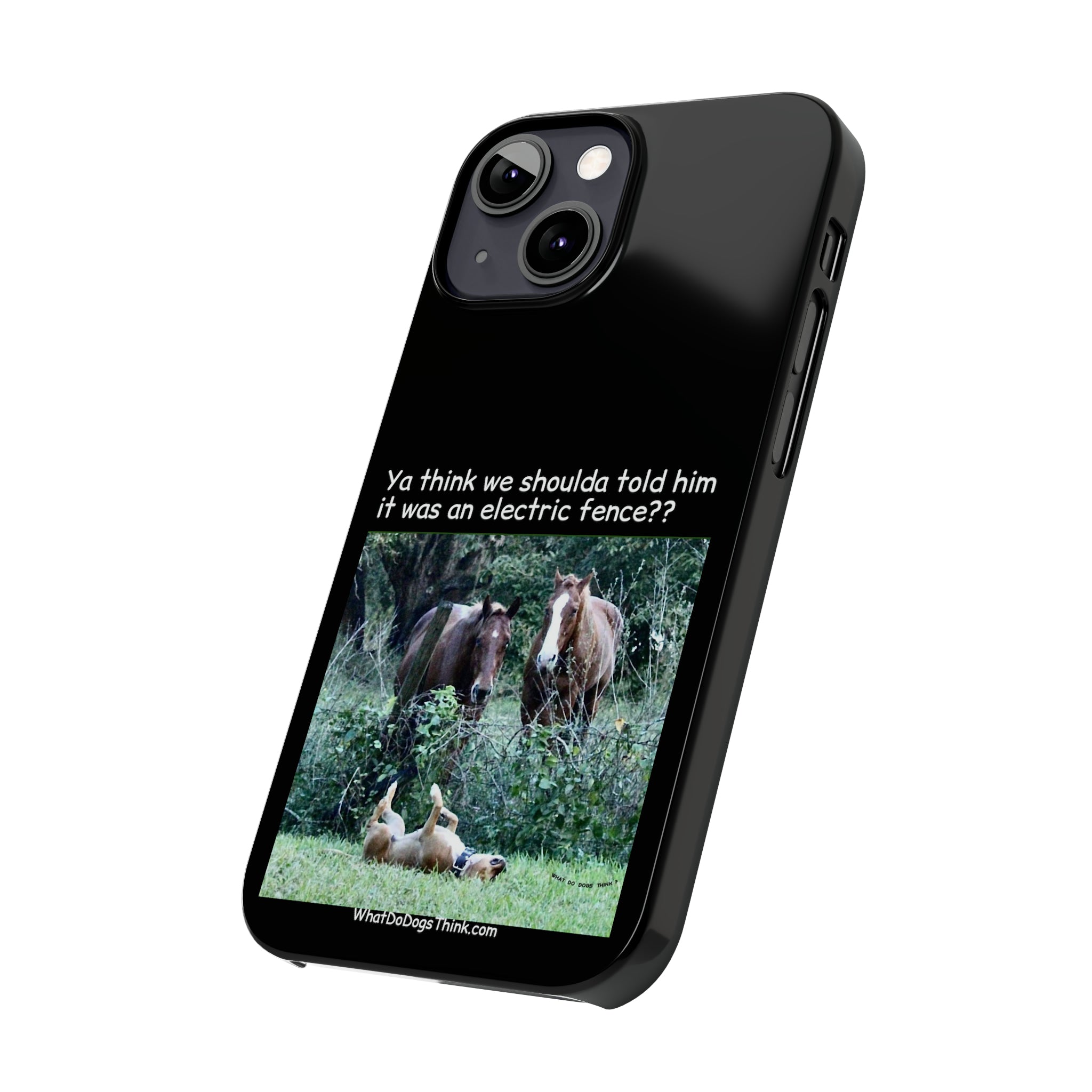Electric Fence Black Slim Phone Case