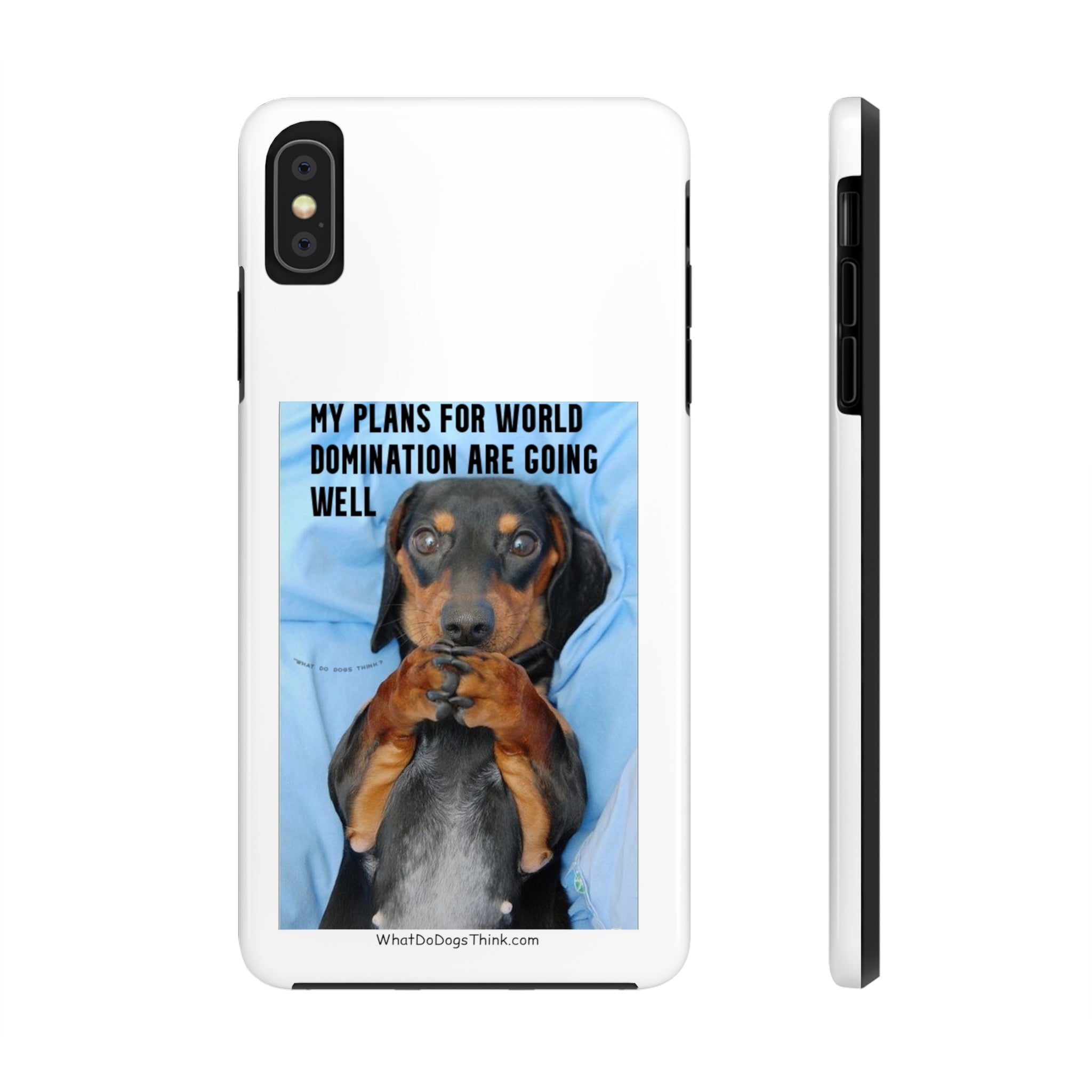 World Domination White Tough Phone Cases