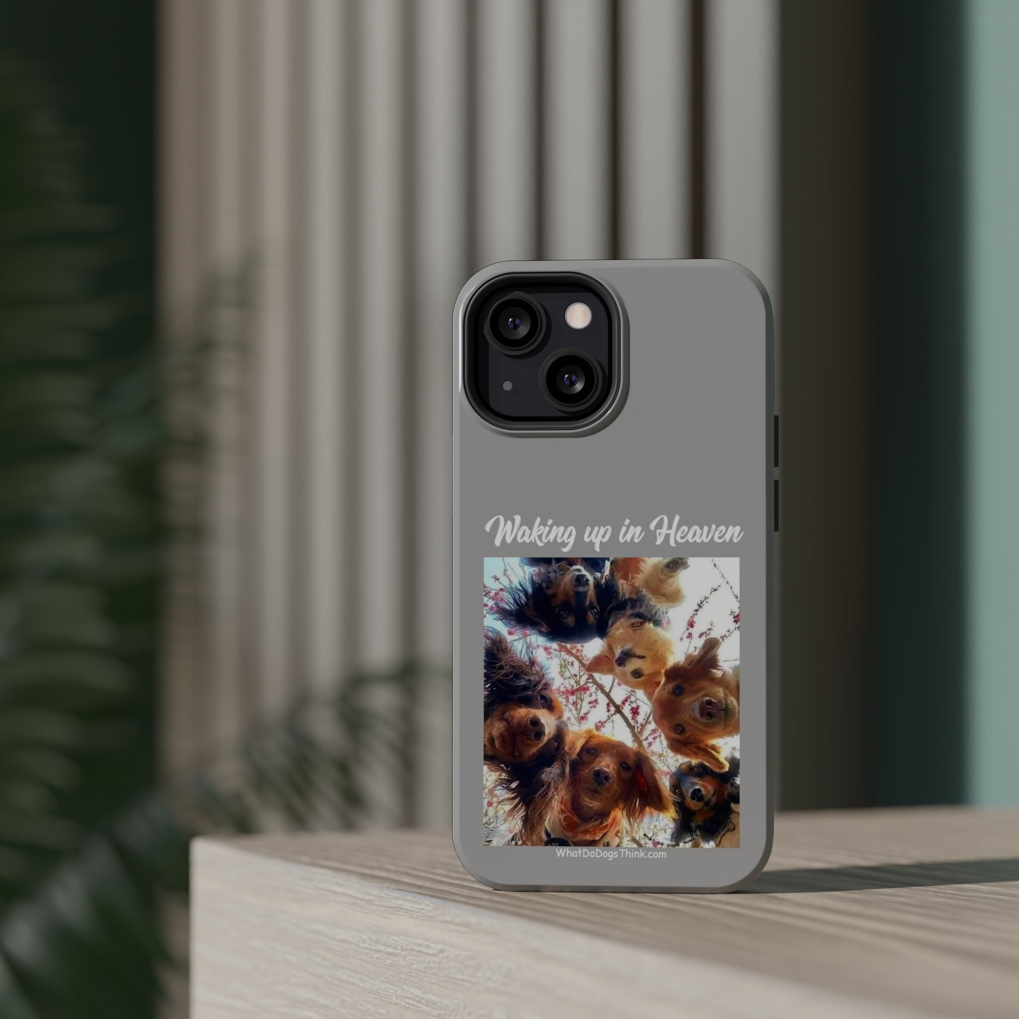 Waking Up In Heaven Gray MagSafe Tough Cases