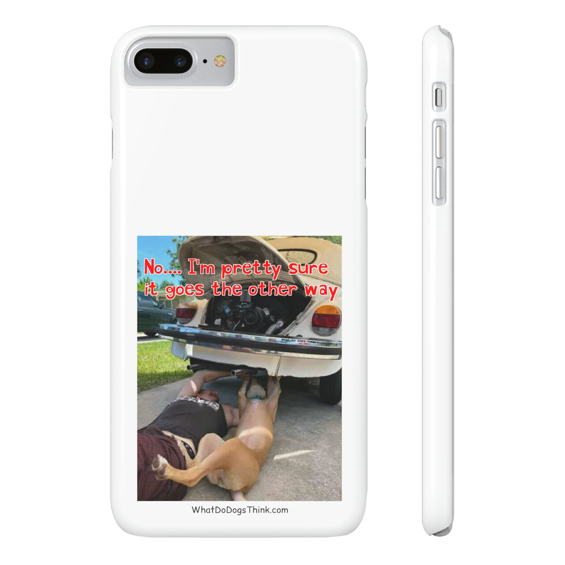 Other way White Slim Phone Cases