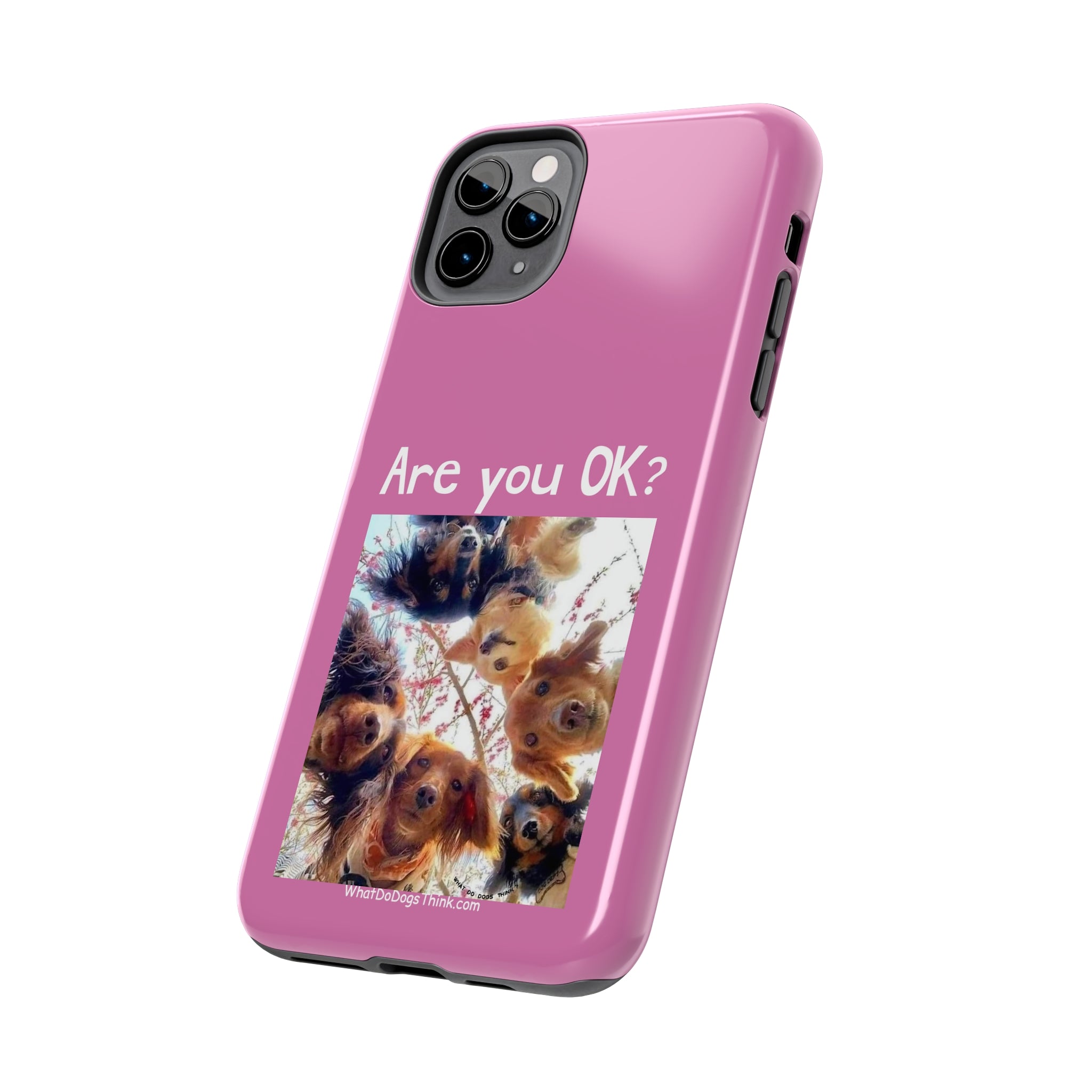 Are you OK? Pink Tough Phone Cases