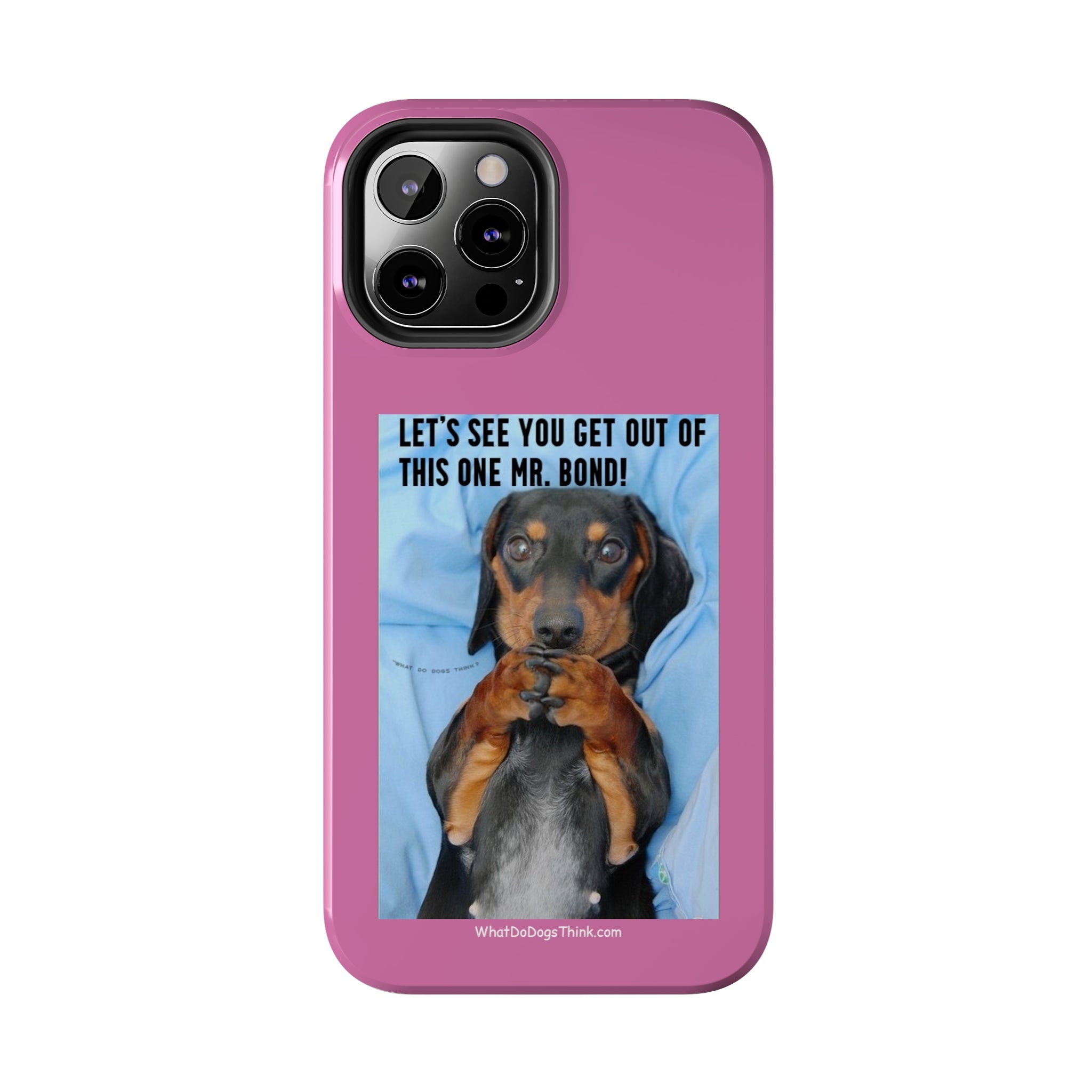 Mr Bond Pink Tough Phone Cases