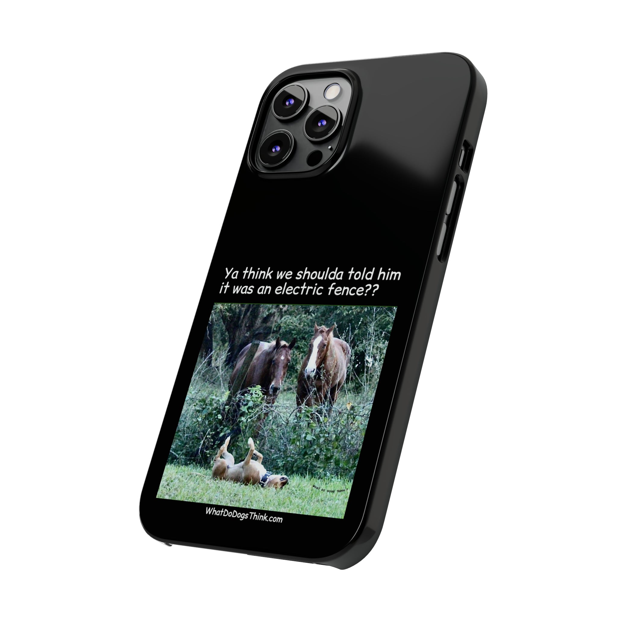 Electric Fence Black Slim Phone Case