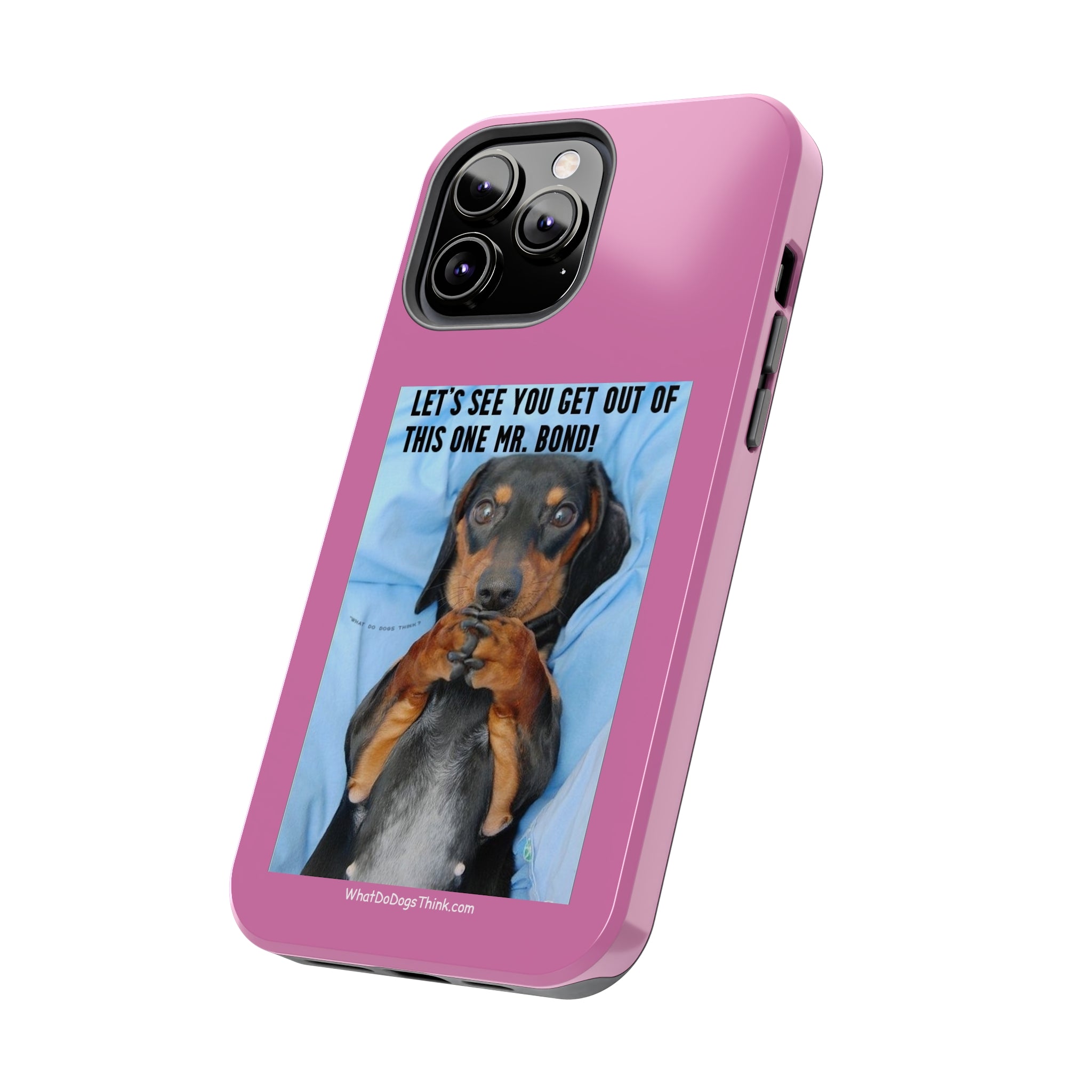 Mr Bond Pink Tough Phone Cases