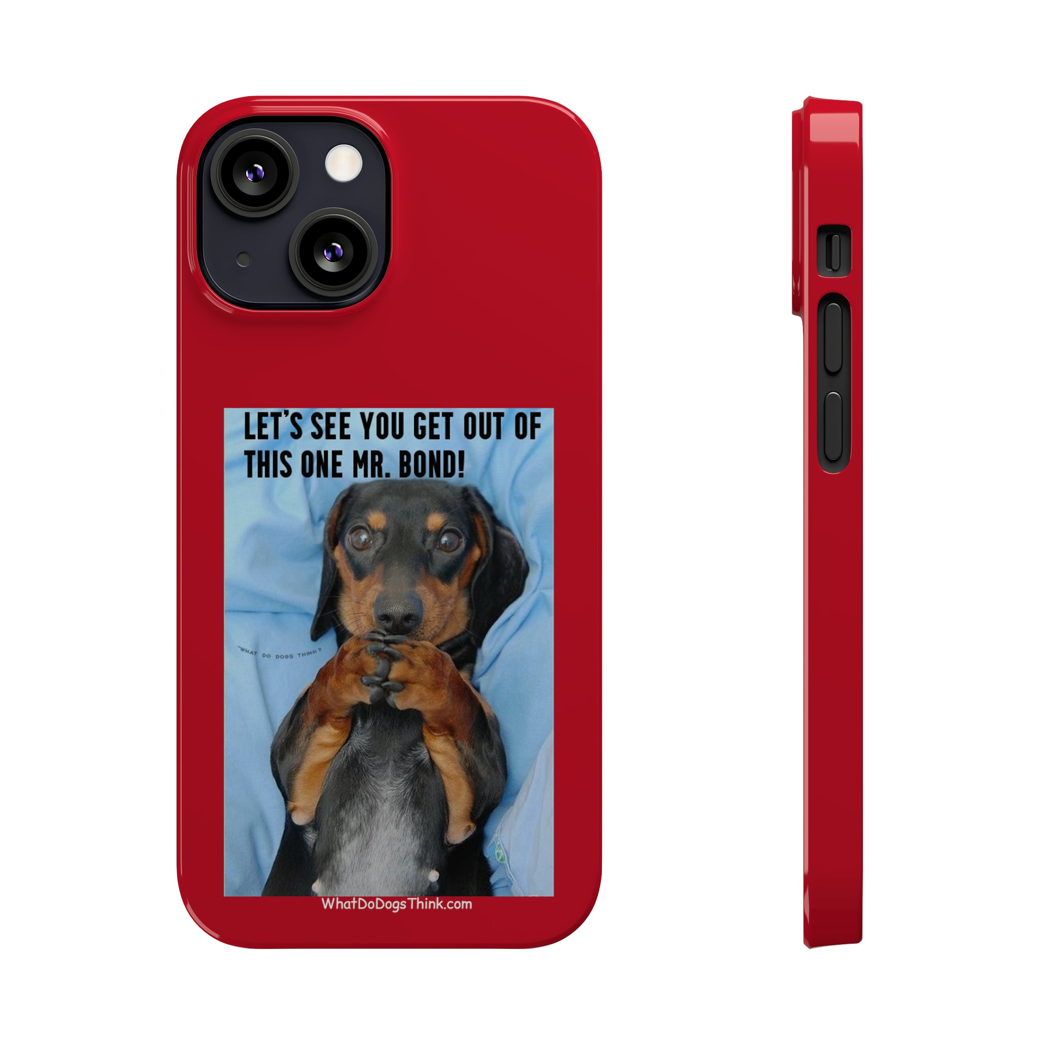 Mr. Bond Red Slim Phone Cases