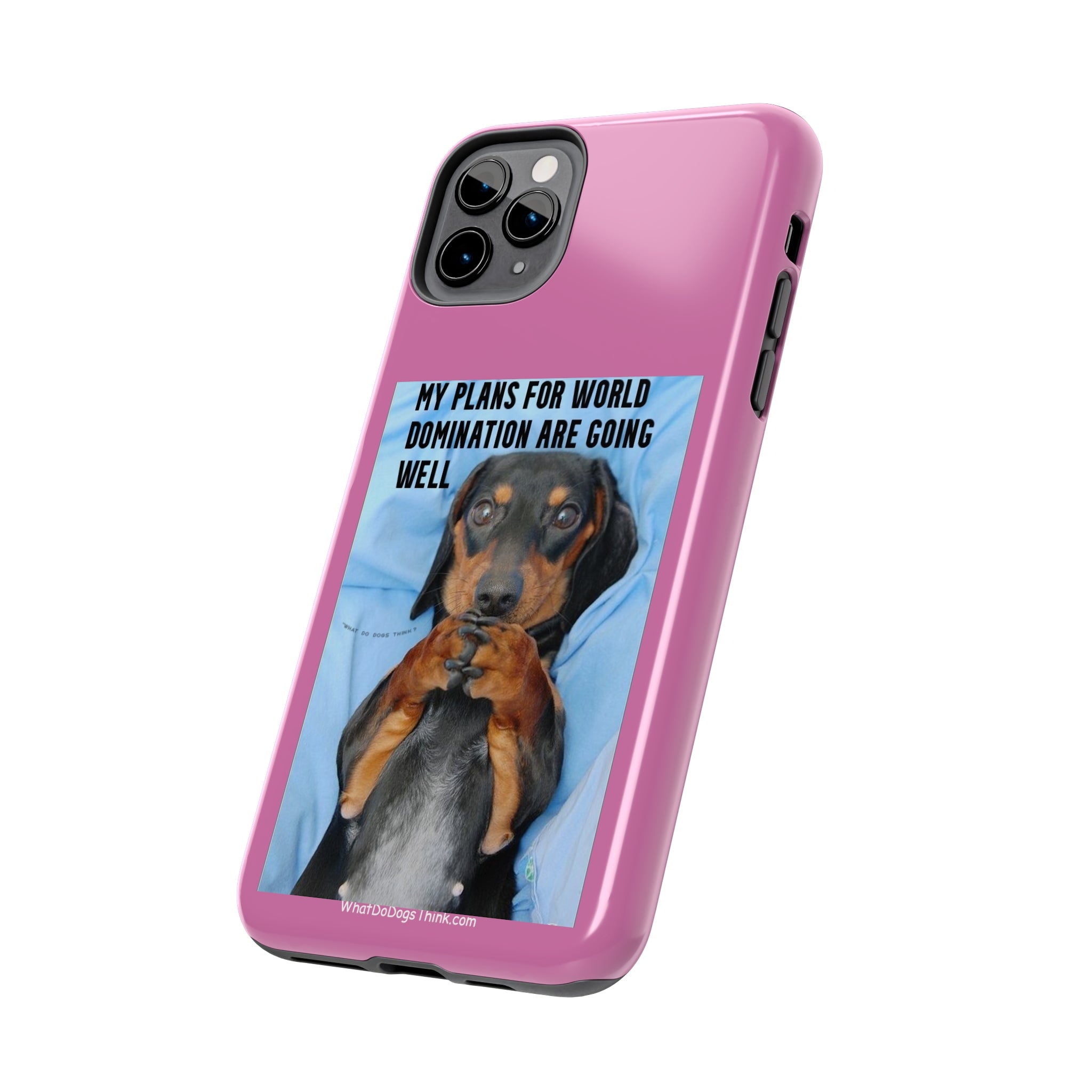 World Domination Pink Tough Phone Cases