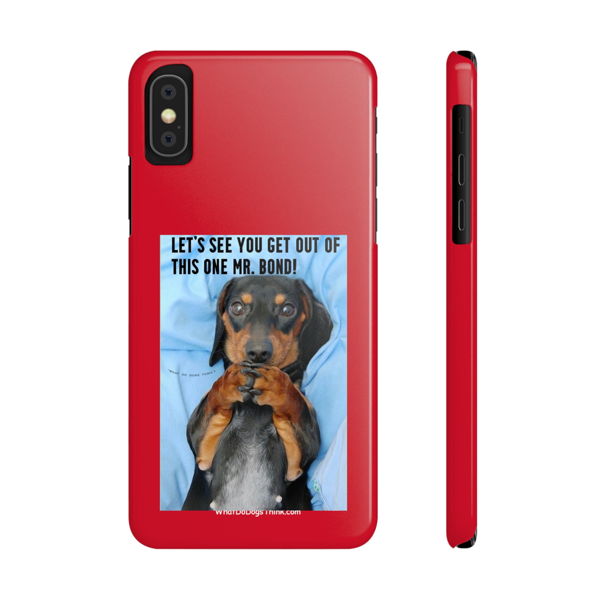 Mr. Bond Red Slim Phone Cases