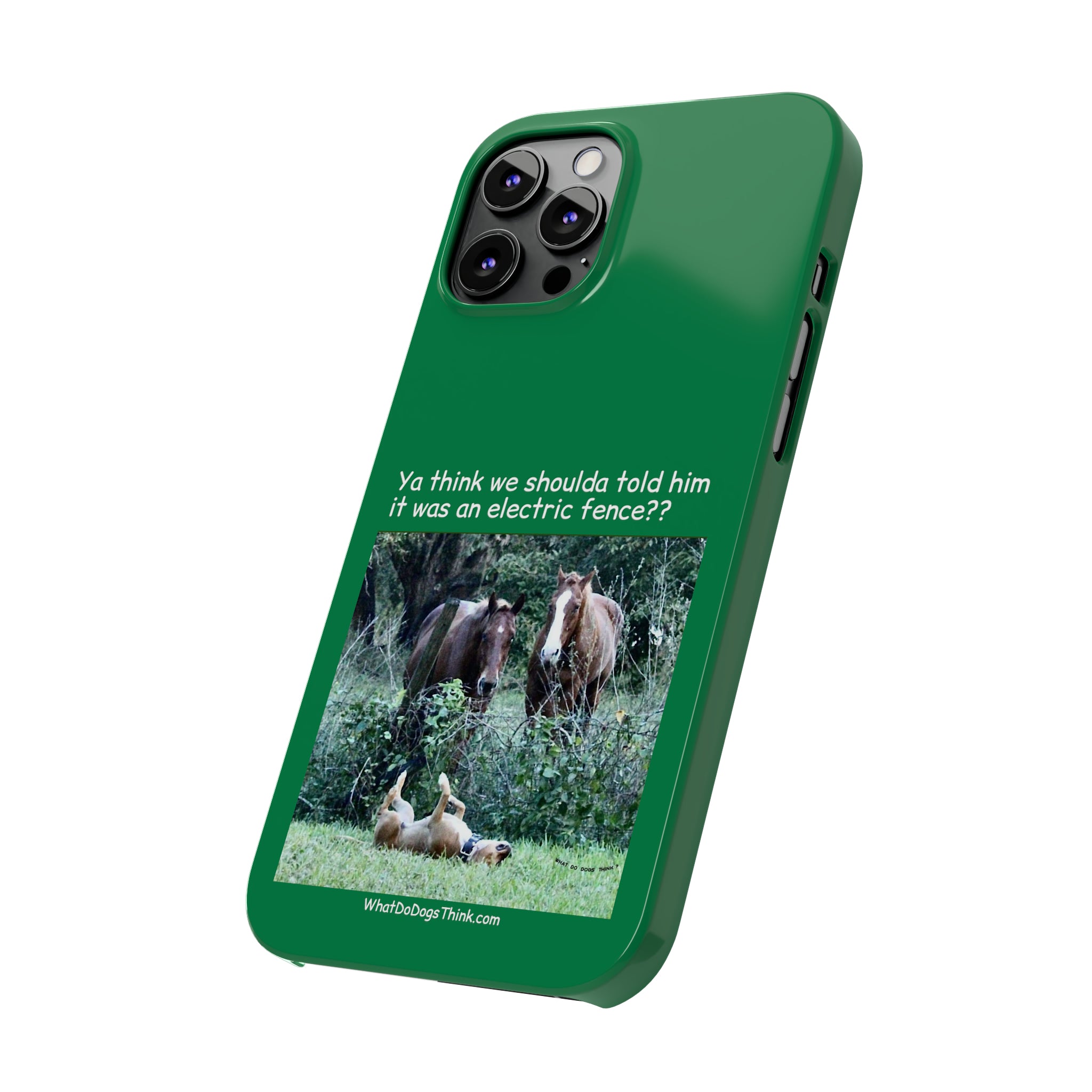 Electric Fence Green Slim Phone Case