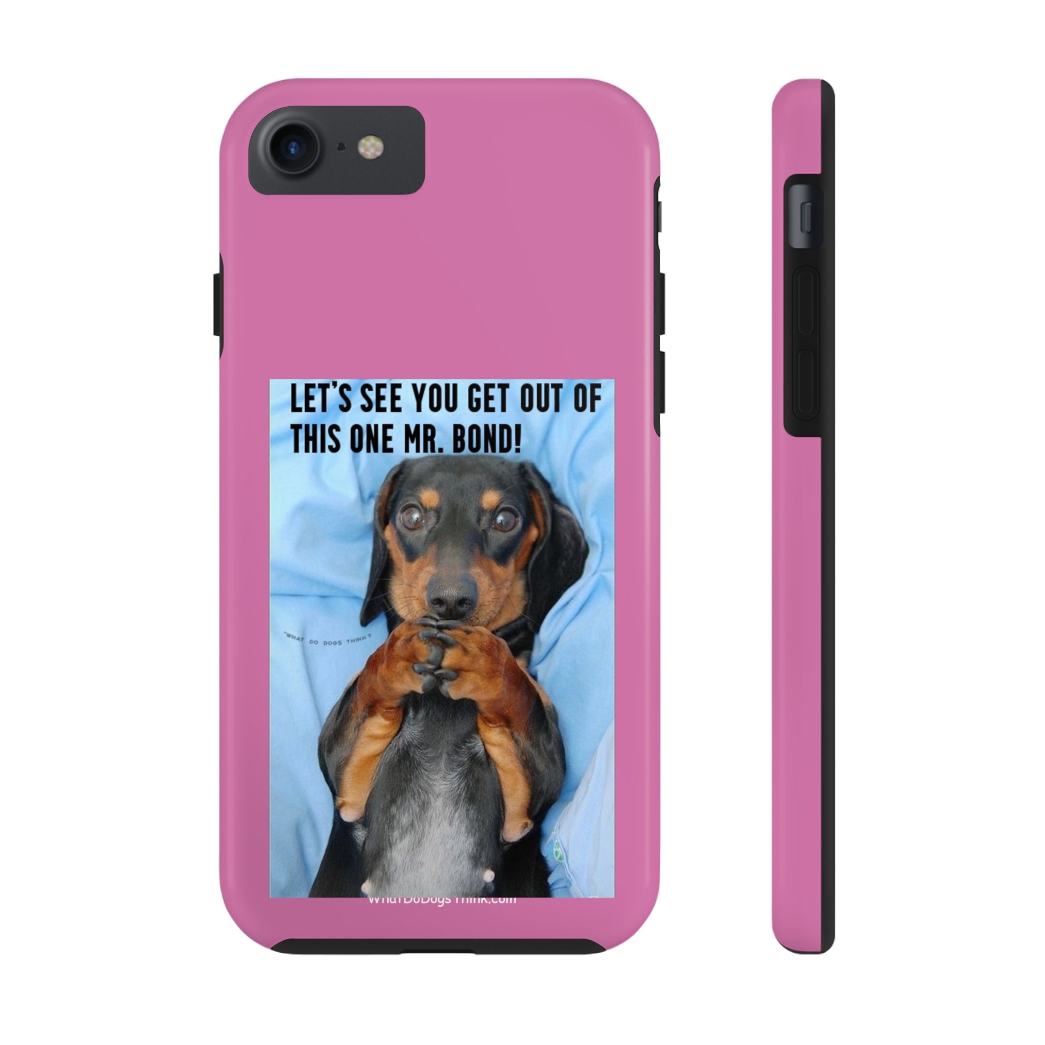 Mr Bond Pink Tough Phone Cases