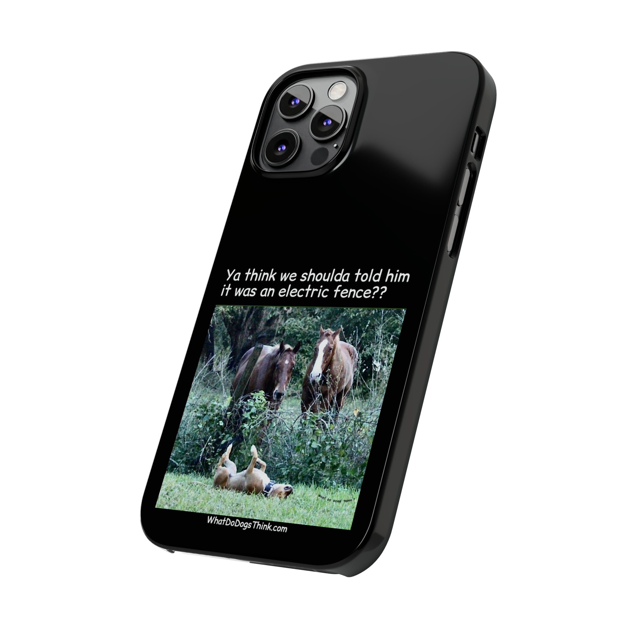 Electric Fence Black Slim Phone Case
