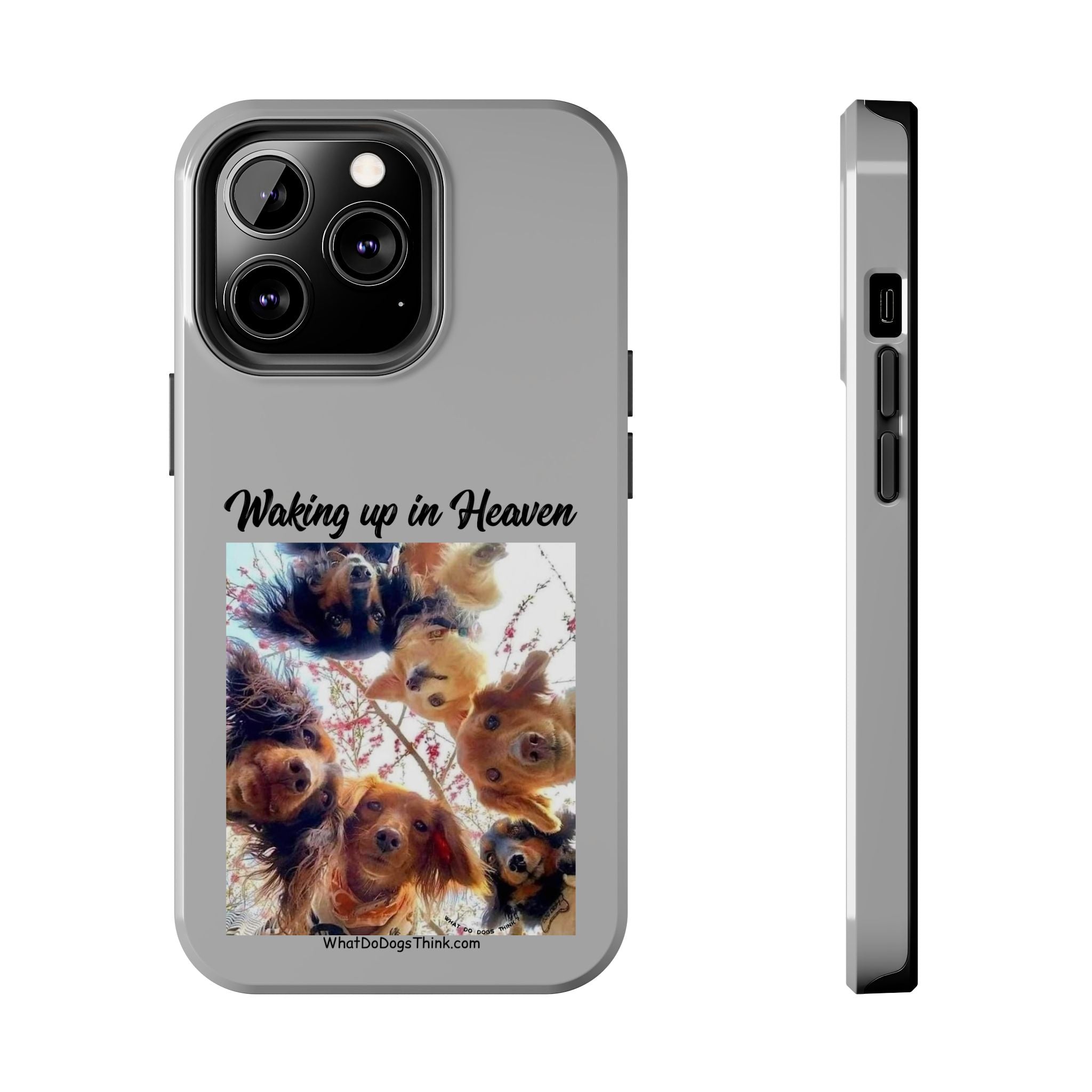 Waking Up in Heaven Grey Tough Phone Cases