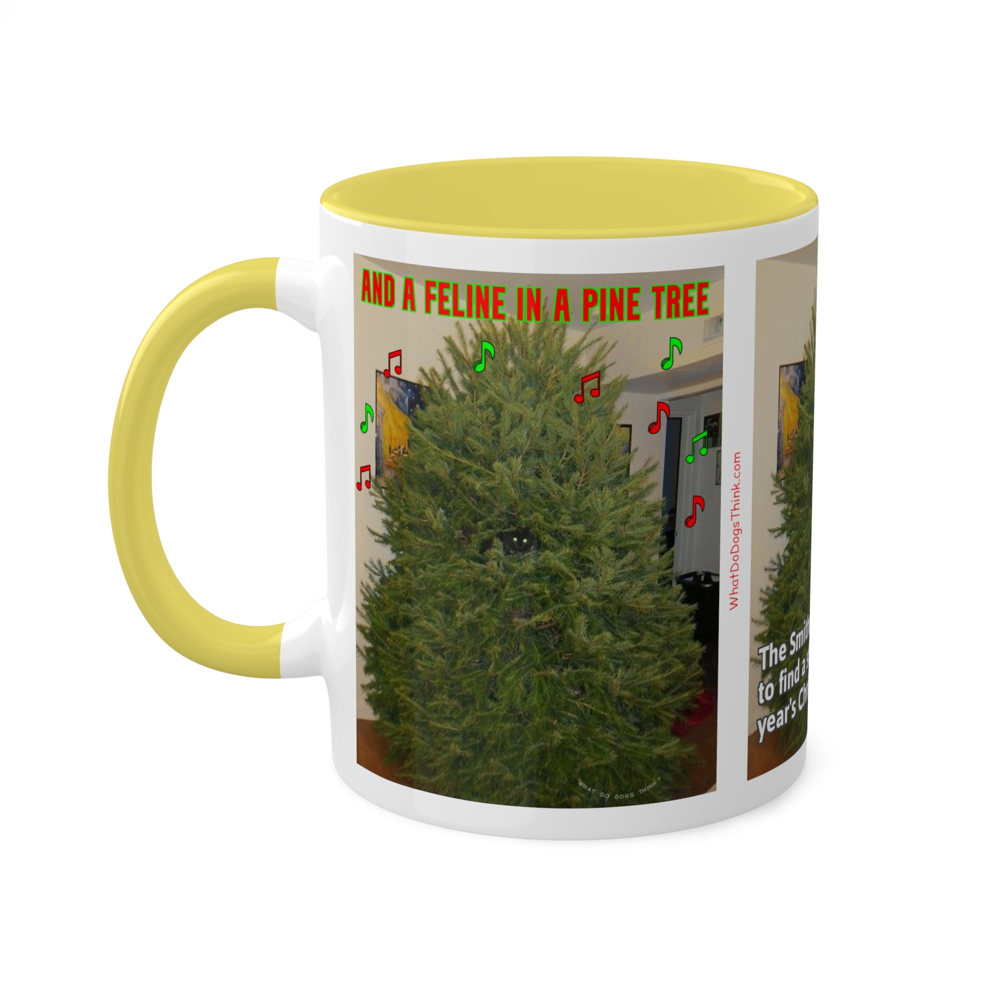 Christmas Tree Cat Mug 11oz