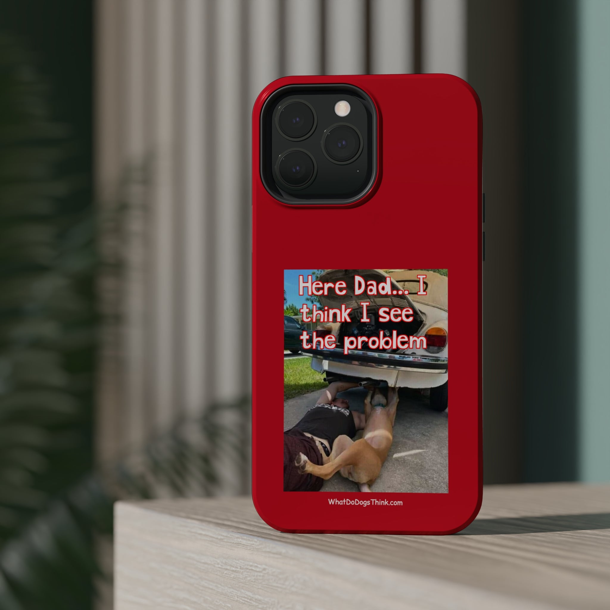 Here Dad Red MagSafe Tough Cases