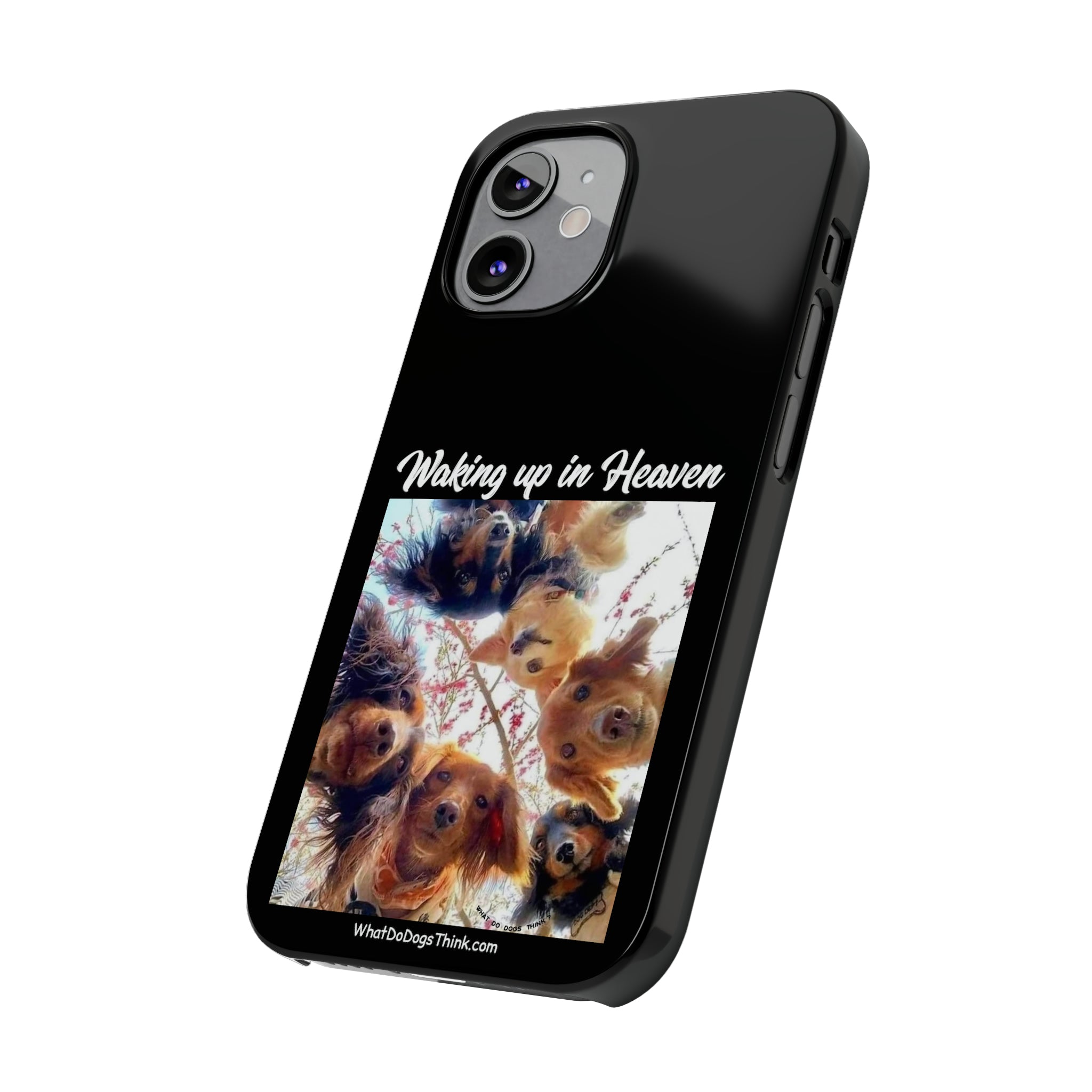 Waking Up In Heaven Black Slim Phone Cases