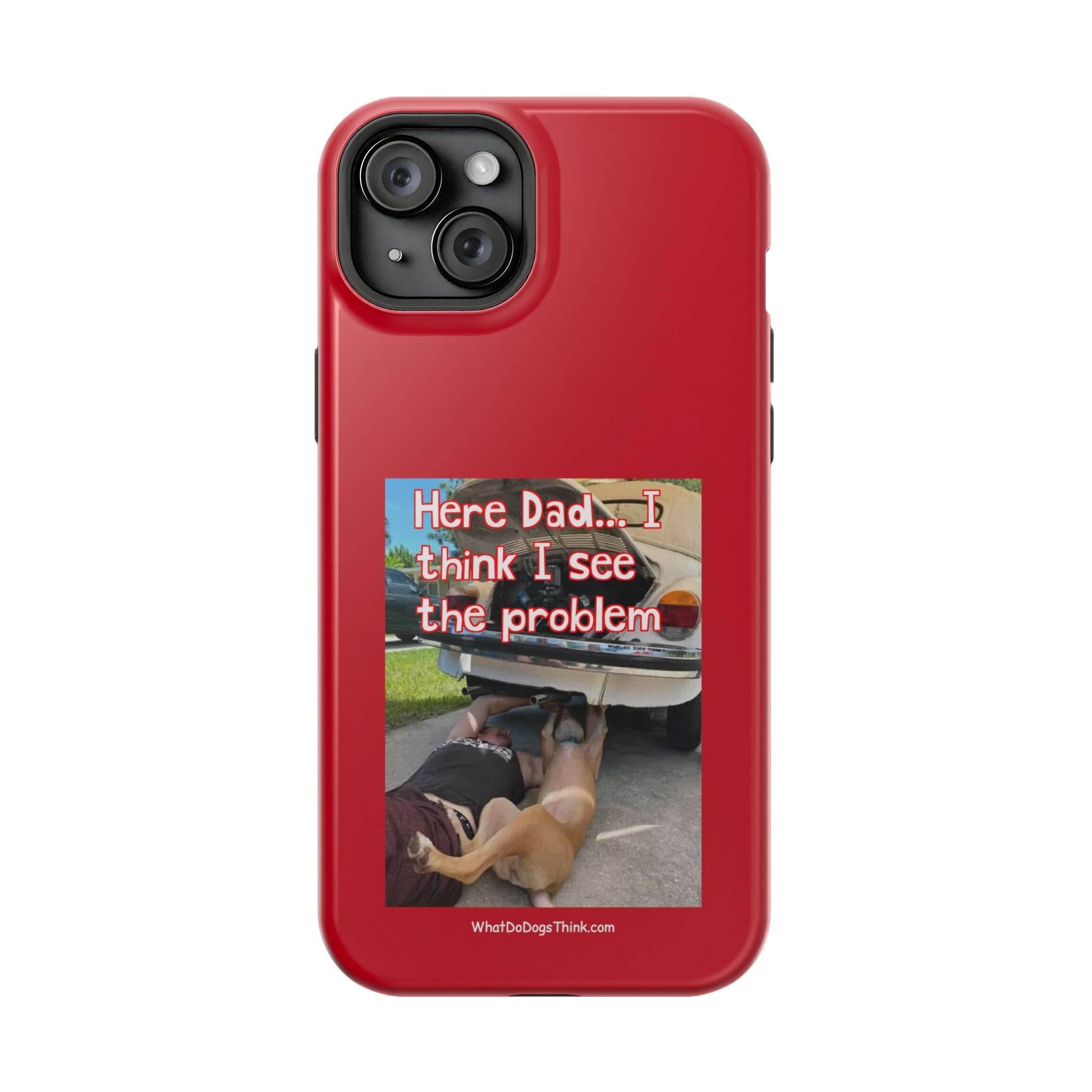 Here Dad Red MagSafe Tough Cases