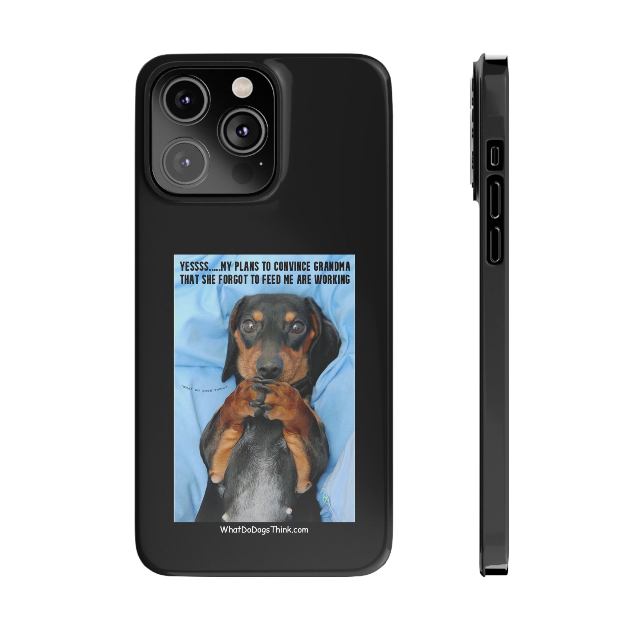Grandma Black Slim Phone Cases