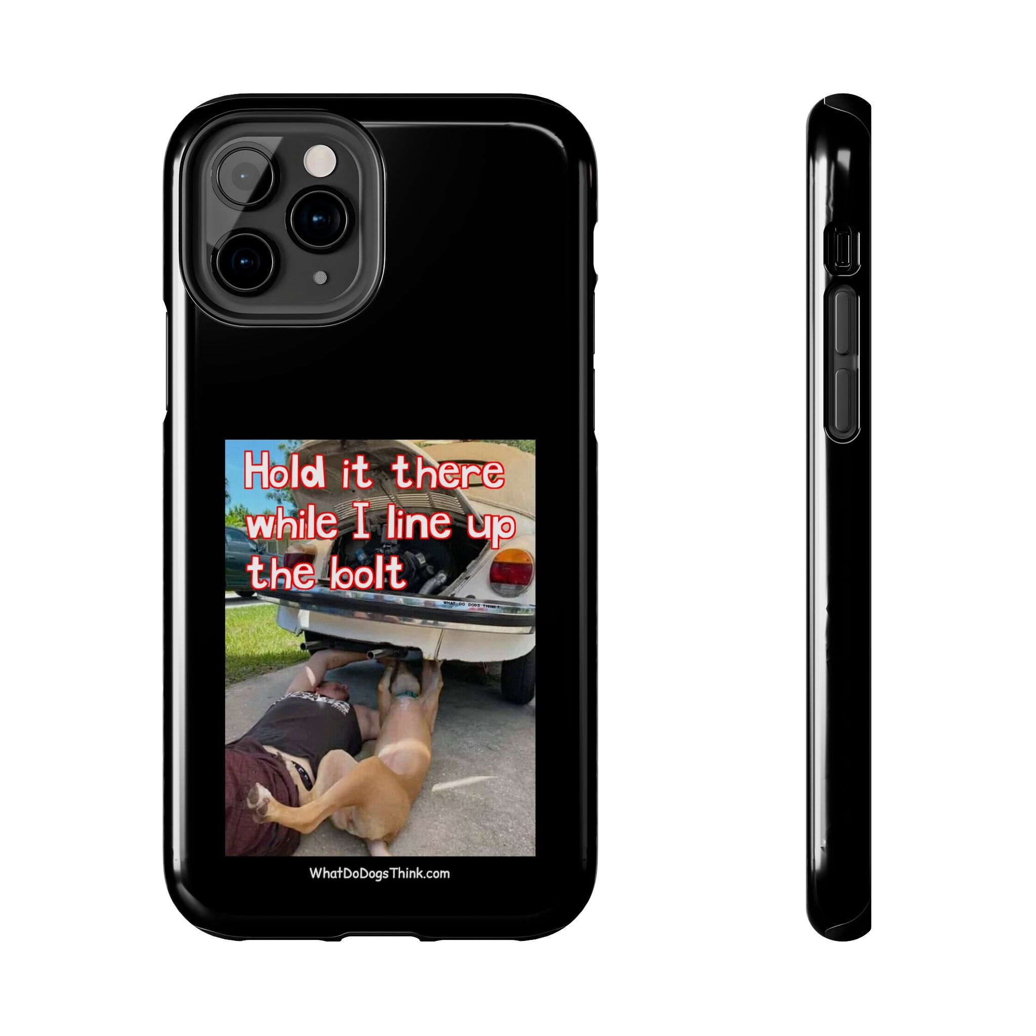 Hold it Black Tough Phone Cases
