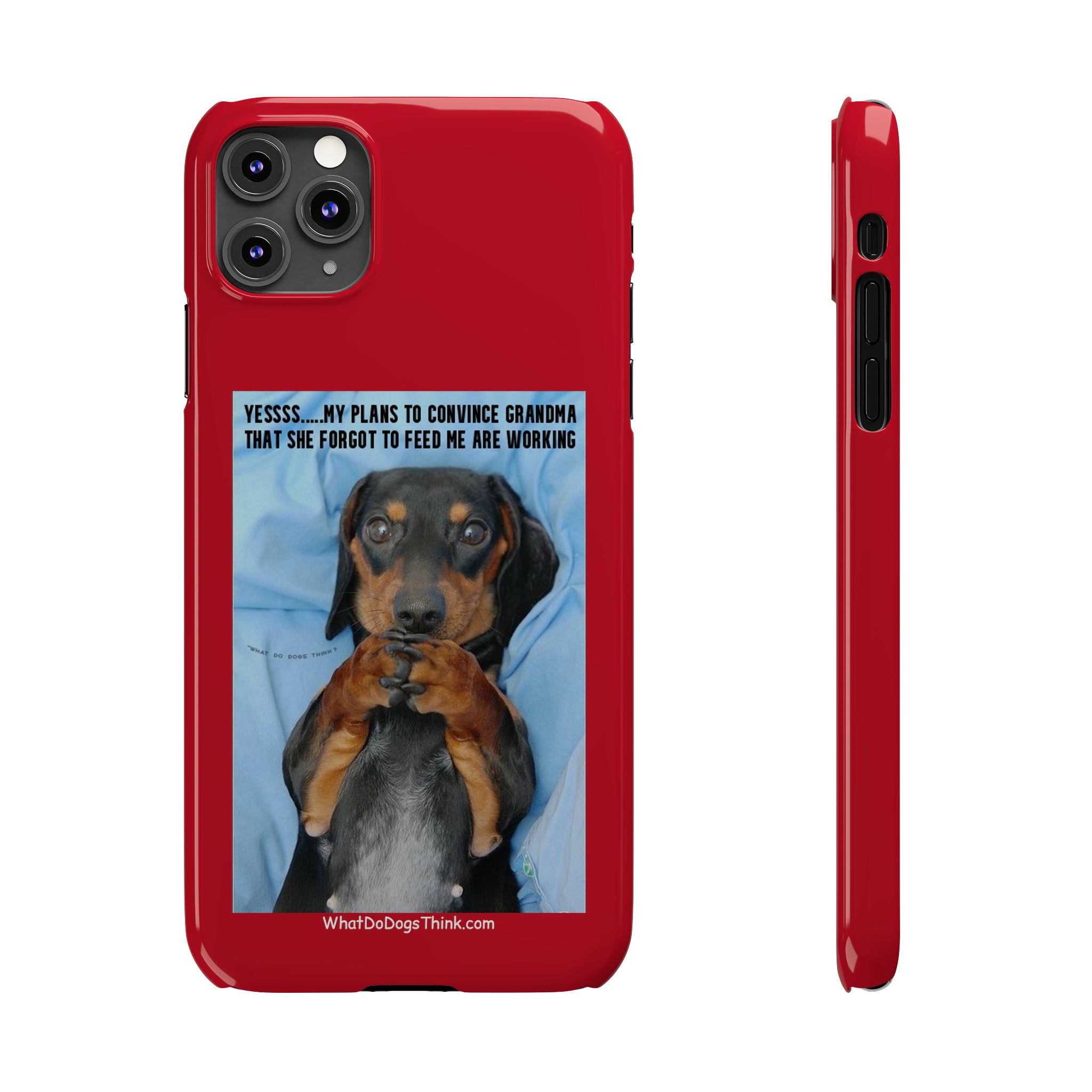 Grandma Red Slim Phone Cases