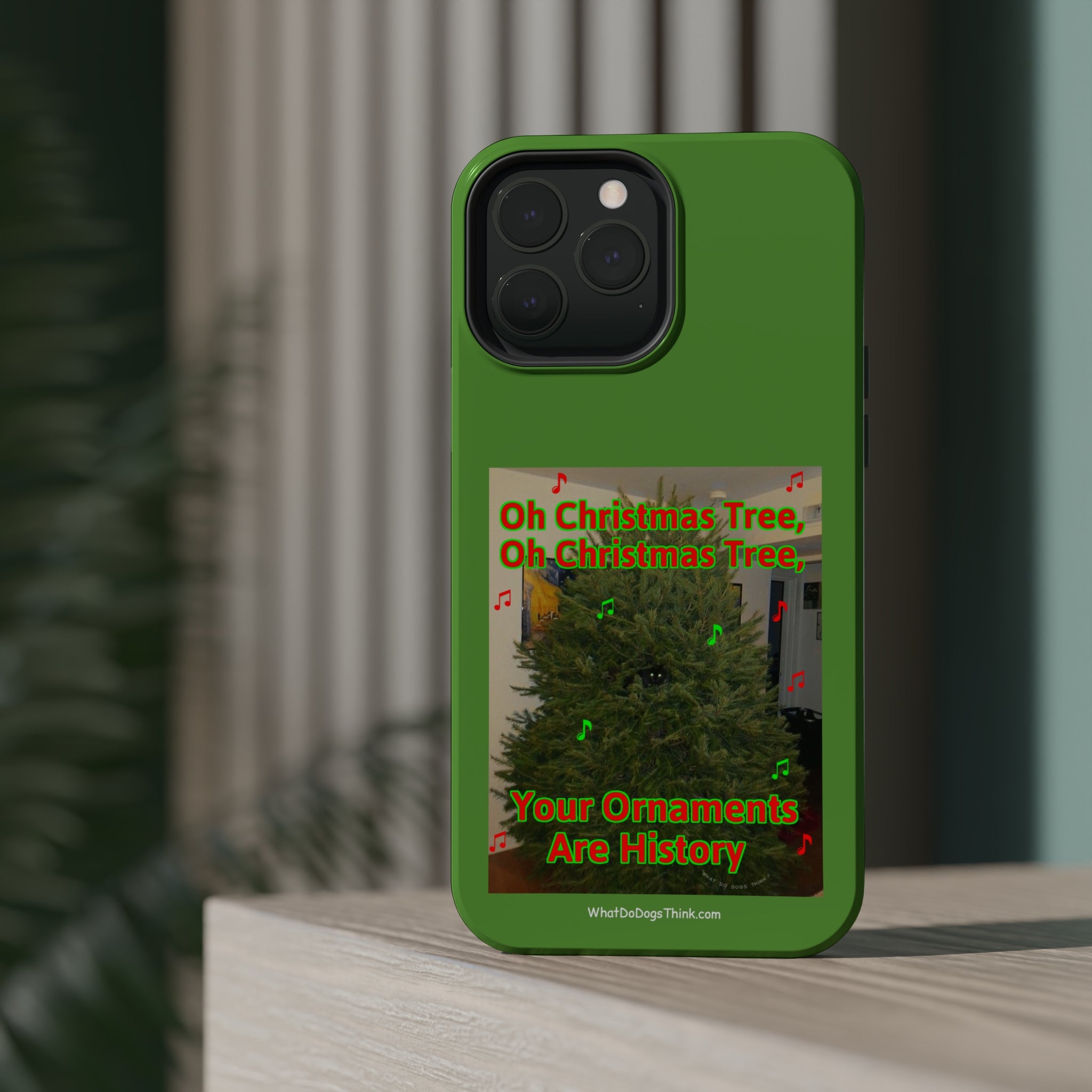 Christmas Tree Cat Green MagSafe Tough Case