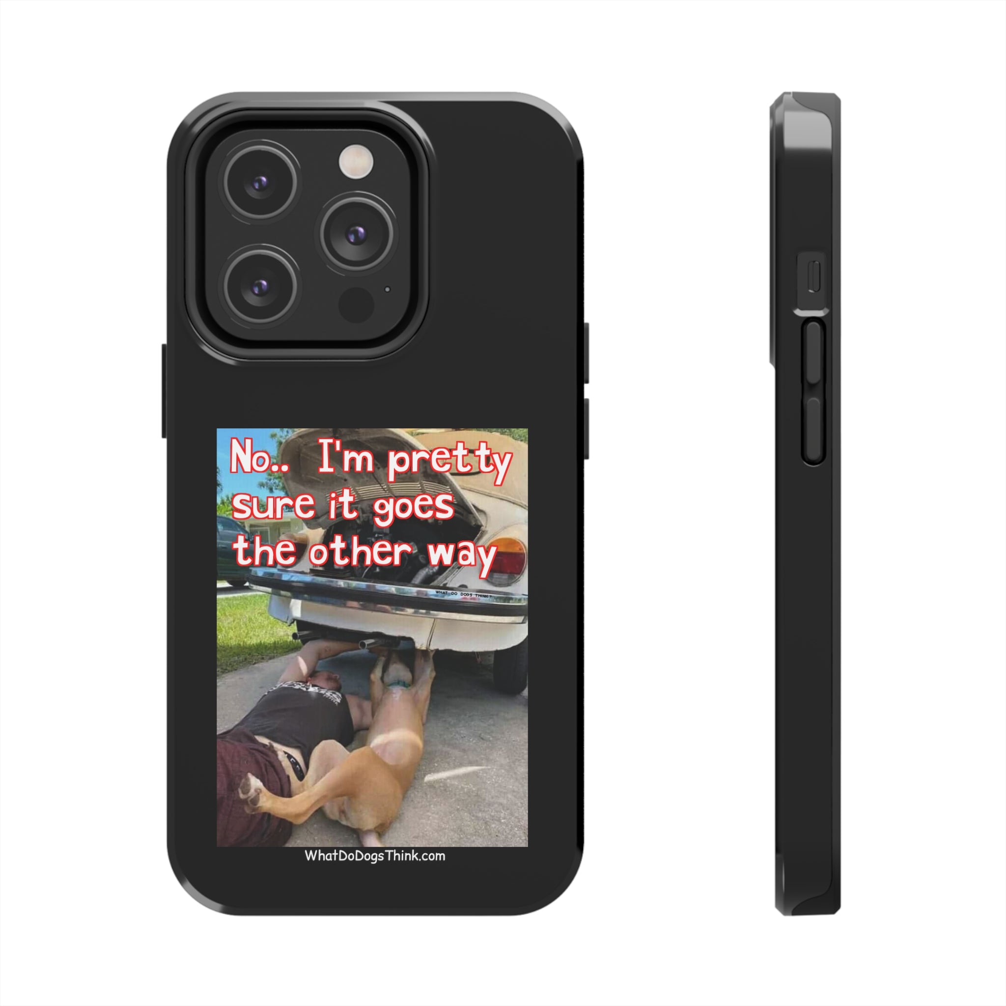 Other Way Black Tough Phone Cases