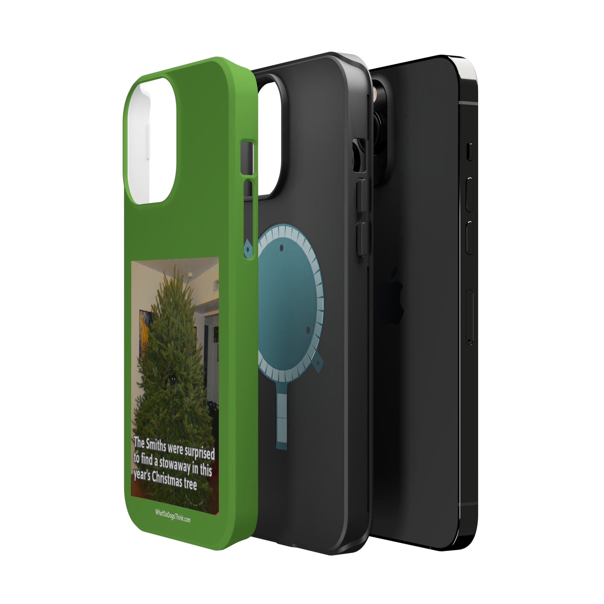 Stowaway Cat Green MagSafe Tough Case