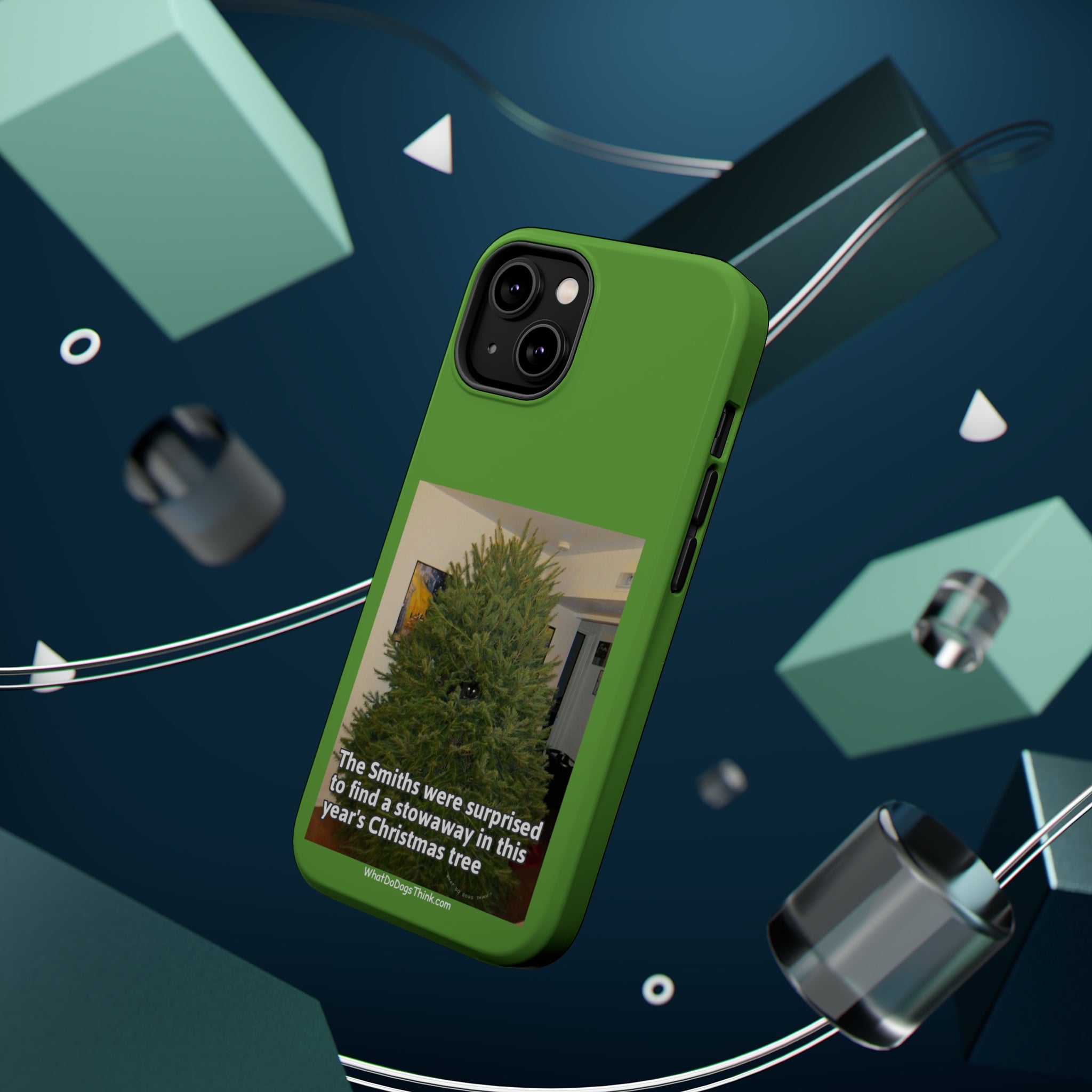 Stowaway Cat Green MagSafe Tough Case