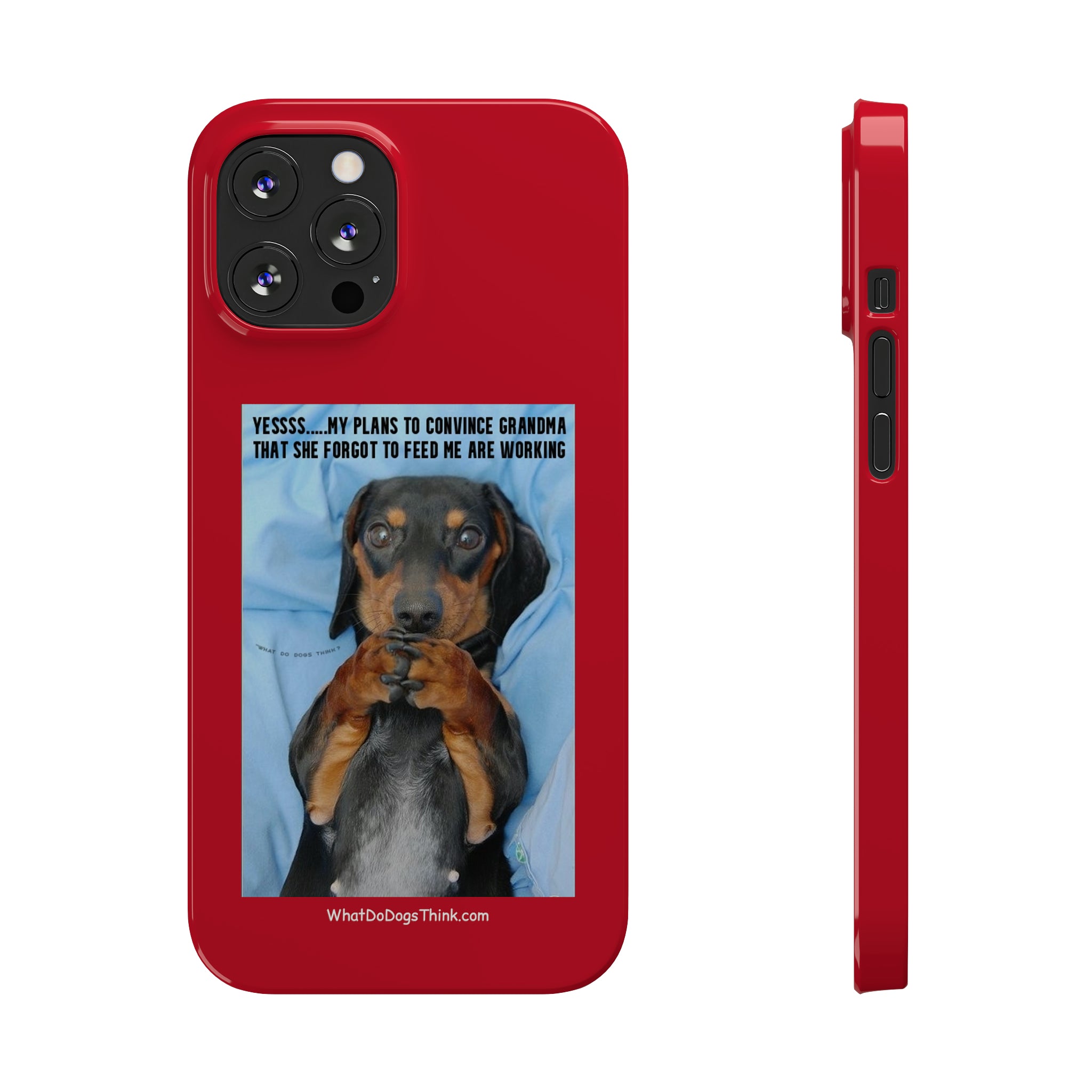 Grandma Red Slim Phone Cases