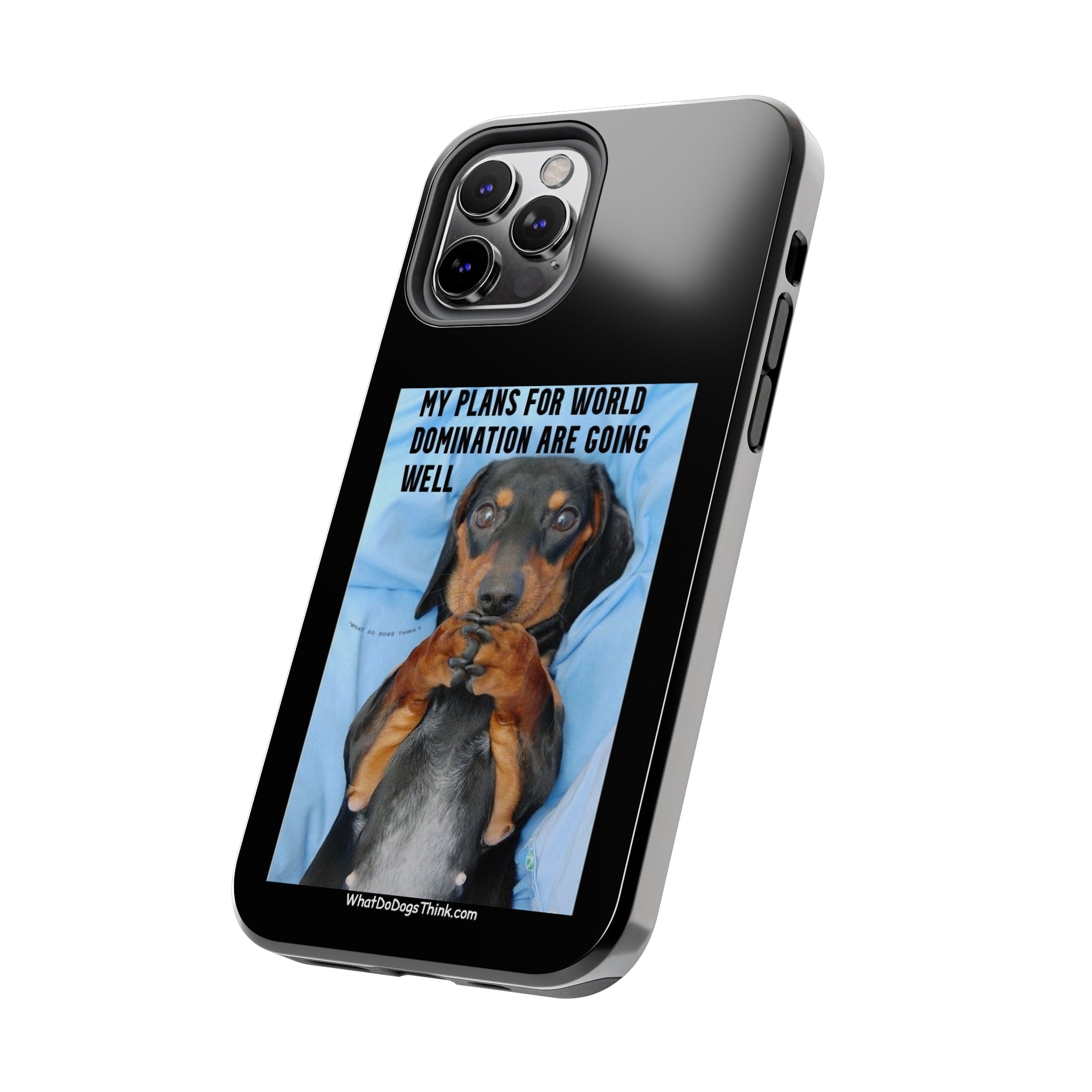 World Domination Black Tough Phone Cases