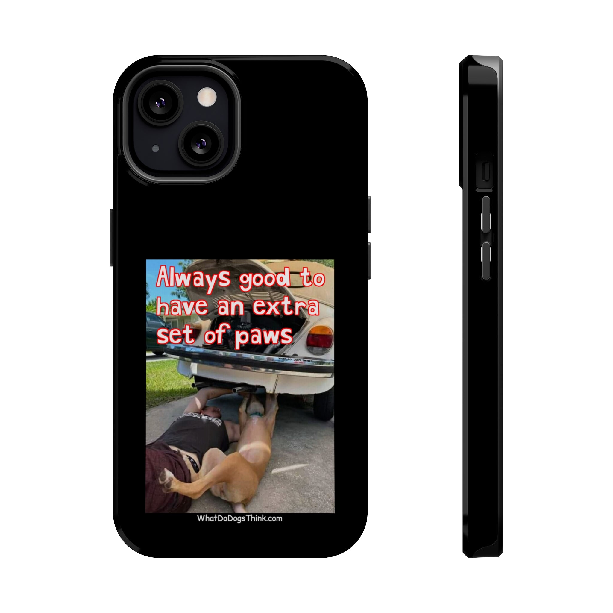 Extra Paw Black MagSafe Tough Cases