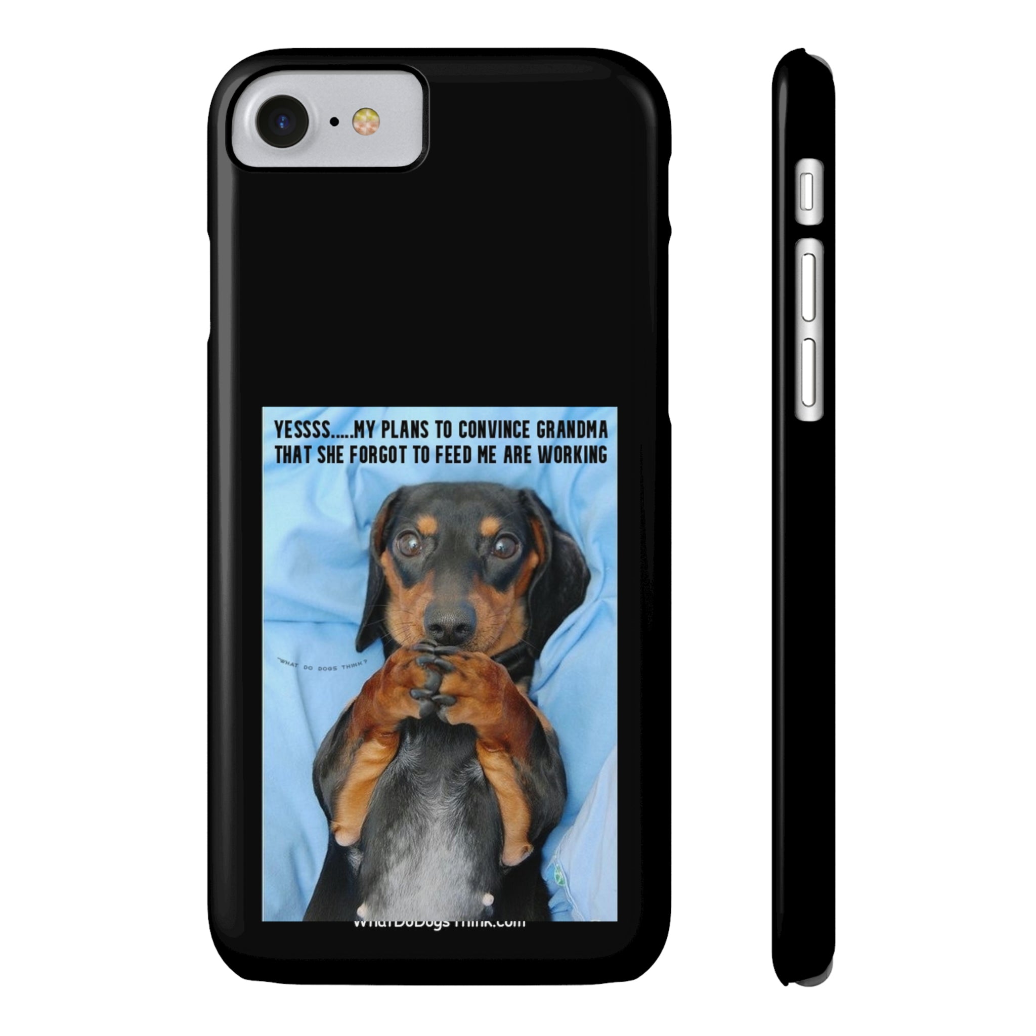Grandma Black Slim Phone Cases
