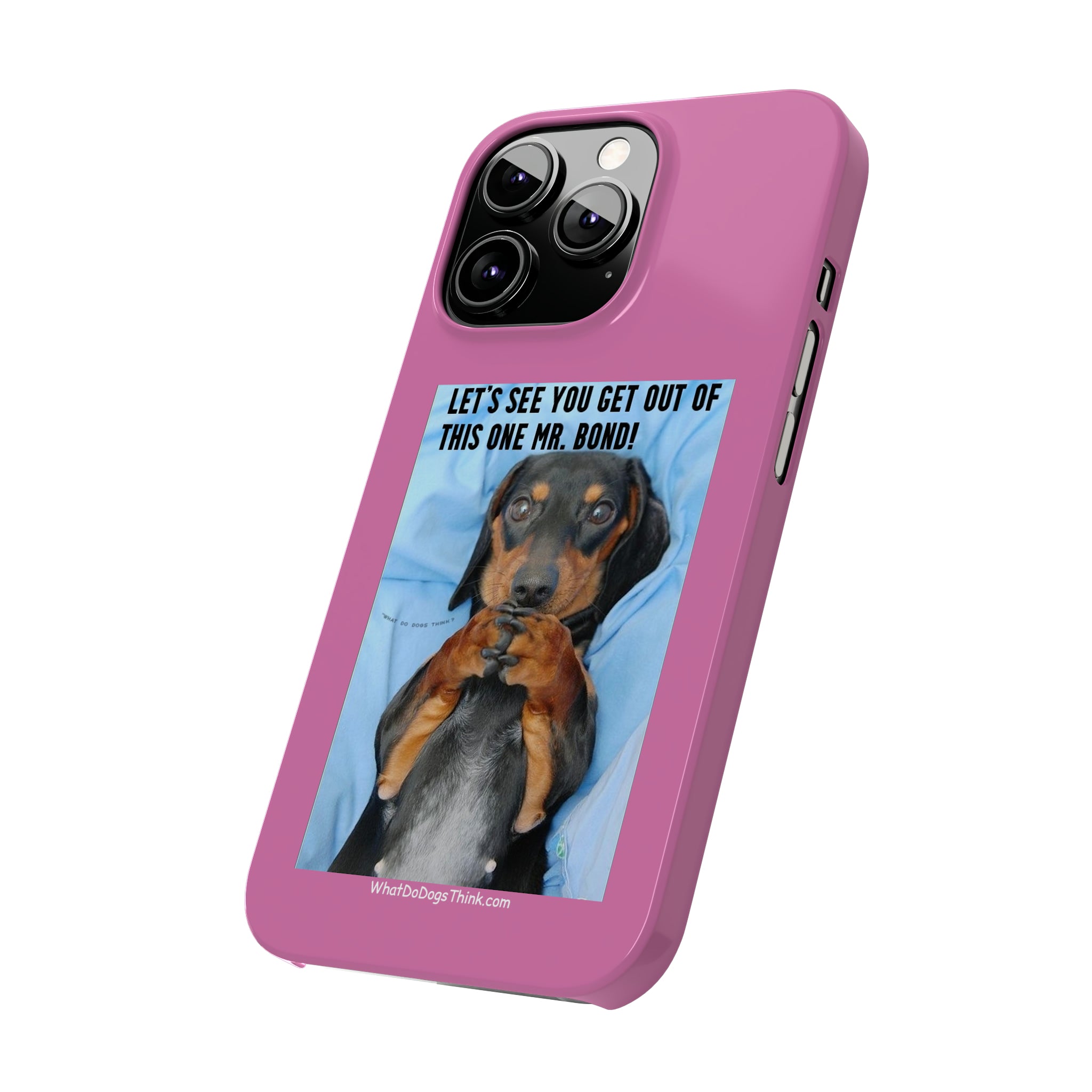 Mr. Bond Pink Slim Phone Cases