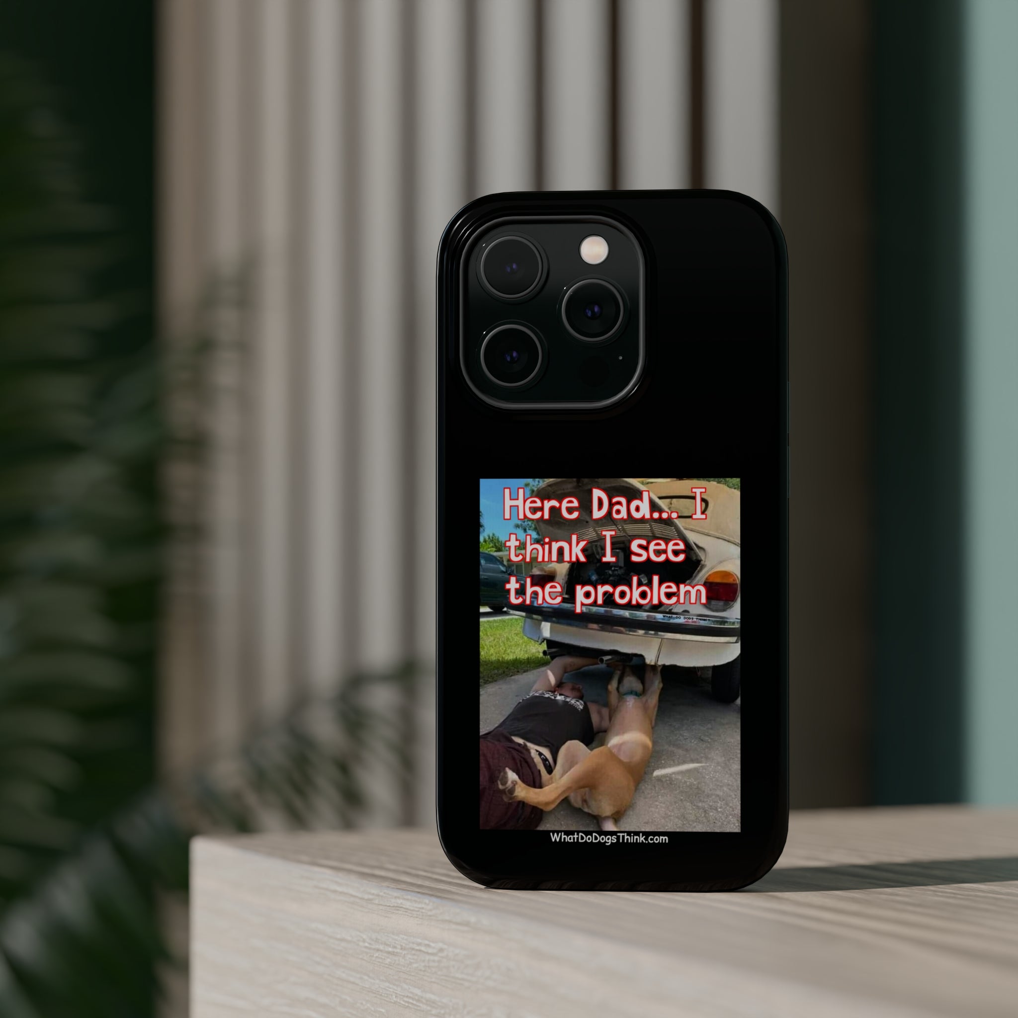 Here Dad Black MagSafe Tough Cases