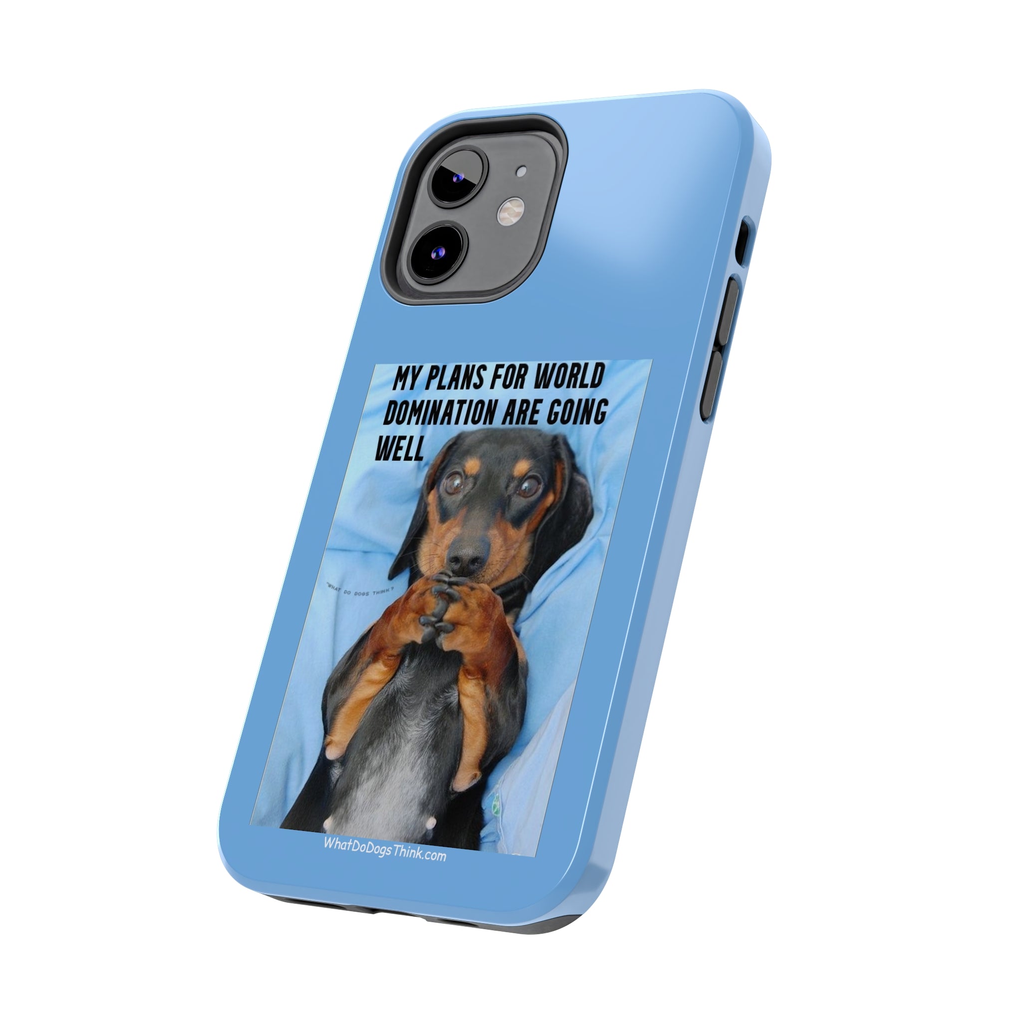 World Domination Blue Tough Phone Cases