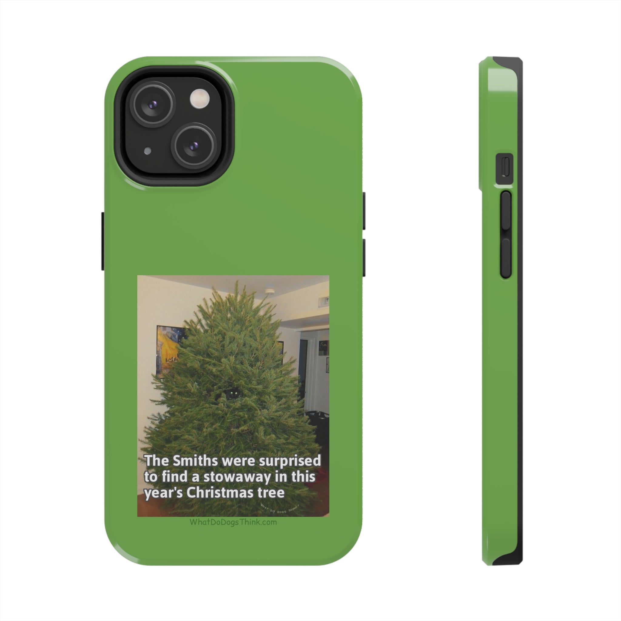 Stowaway Cat Green Tough Phone Cases