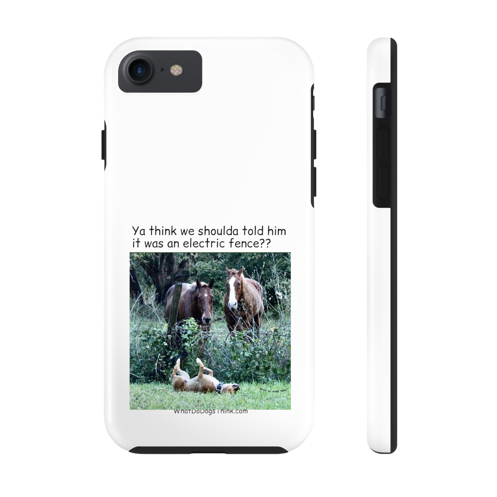 Electric Fence White Tough Phone Cases