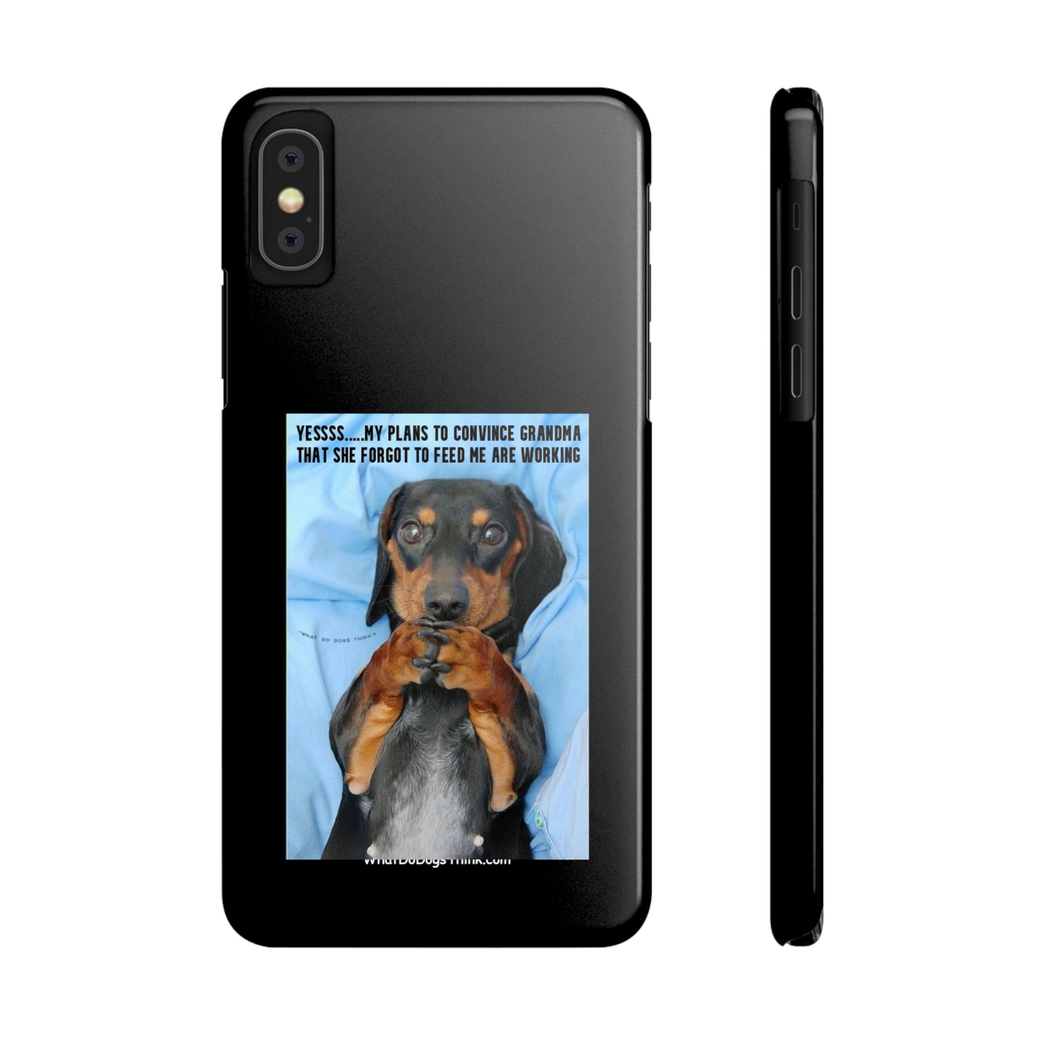 Grandma Black Slim Phone Cases