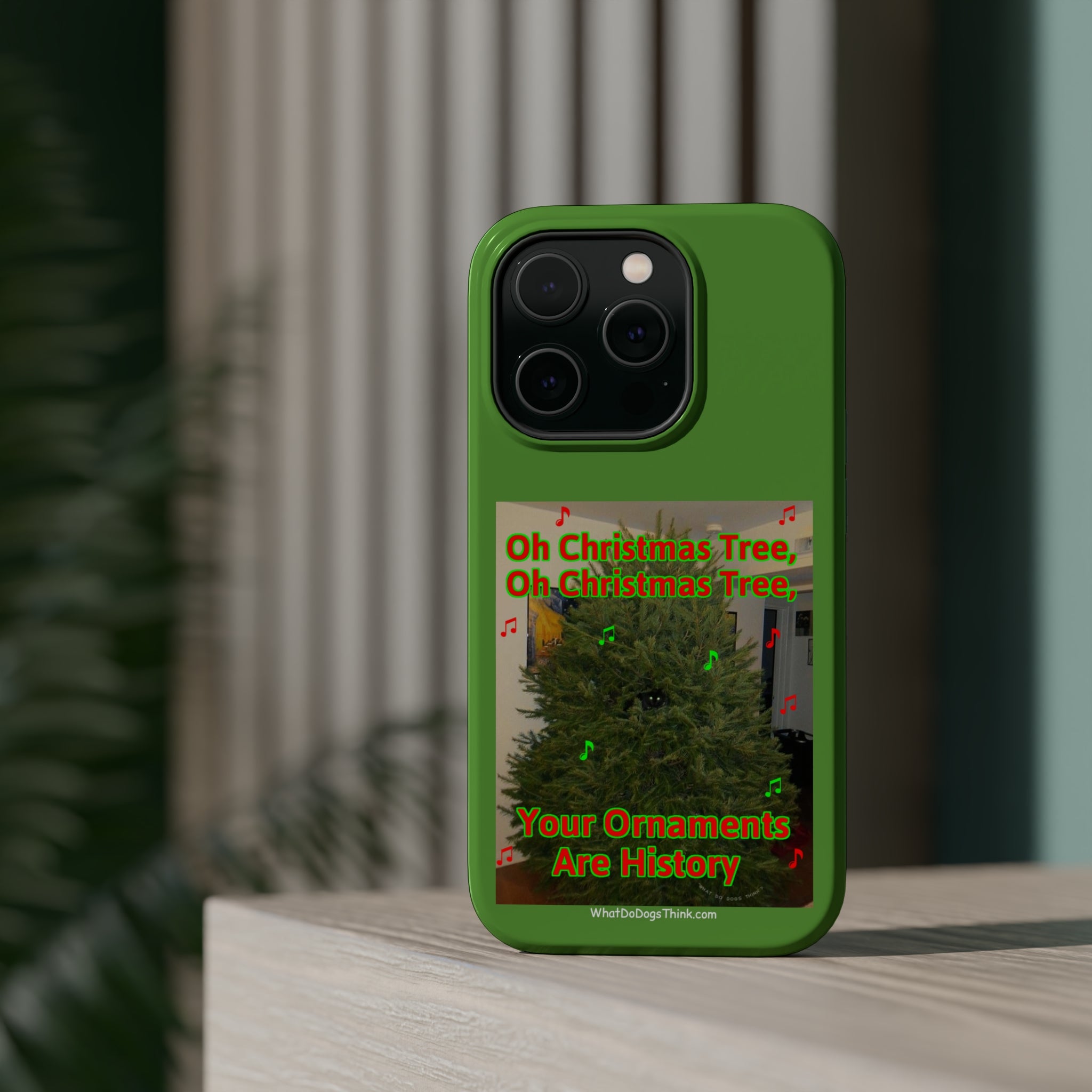 Christmas Tree Cat Green MagSafe Tough Case