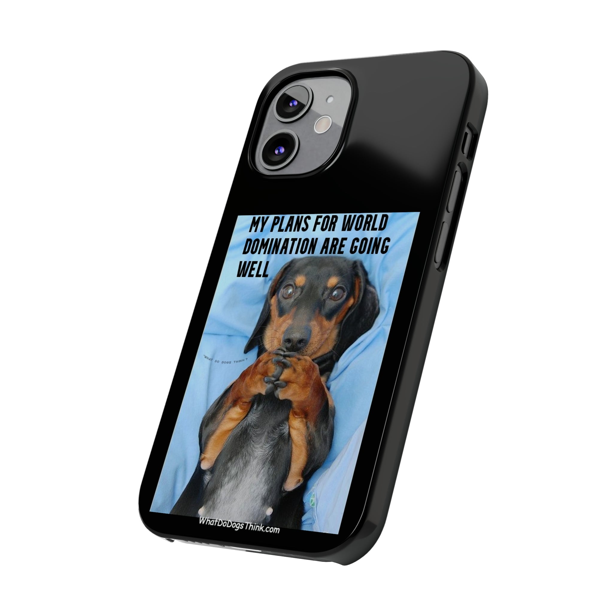 World Domination Black Slim Phone Cases
