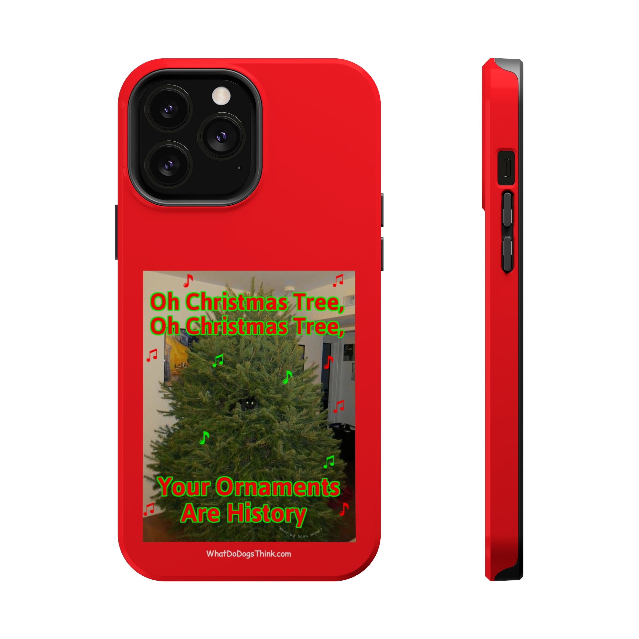 Christmas Tree Cat Red MagSafe Tough Case