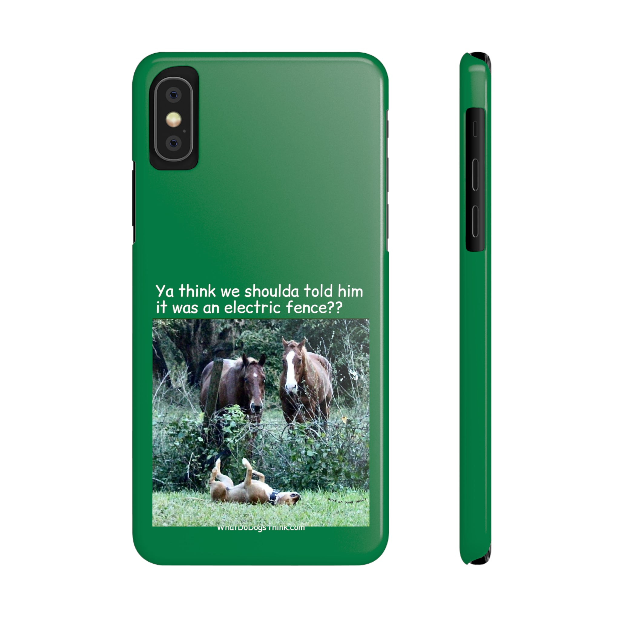 Electric Fence Green Slim Phone Case
