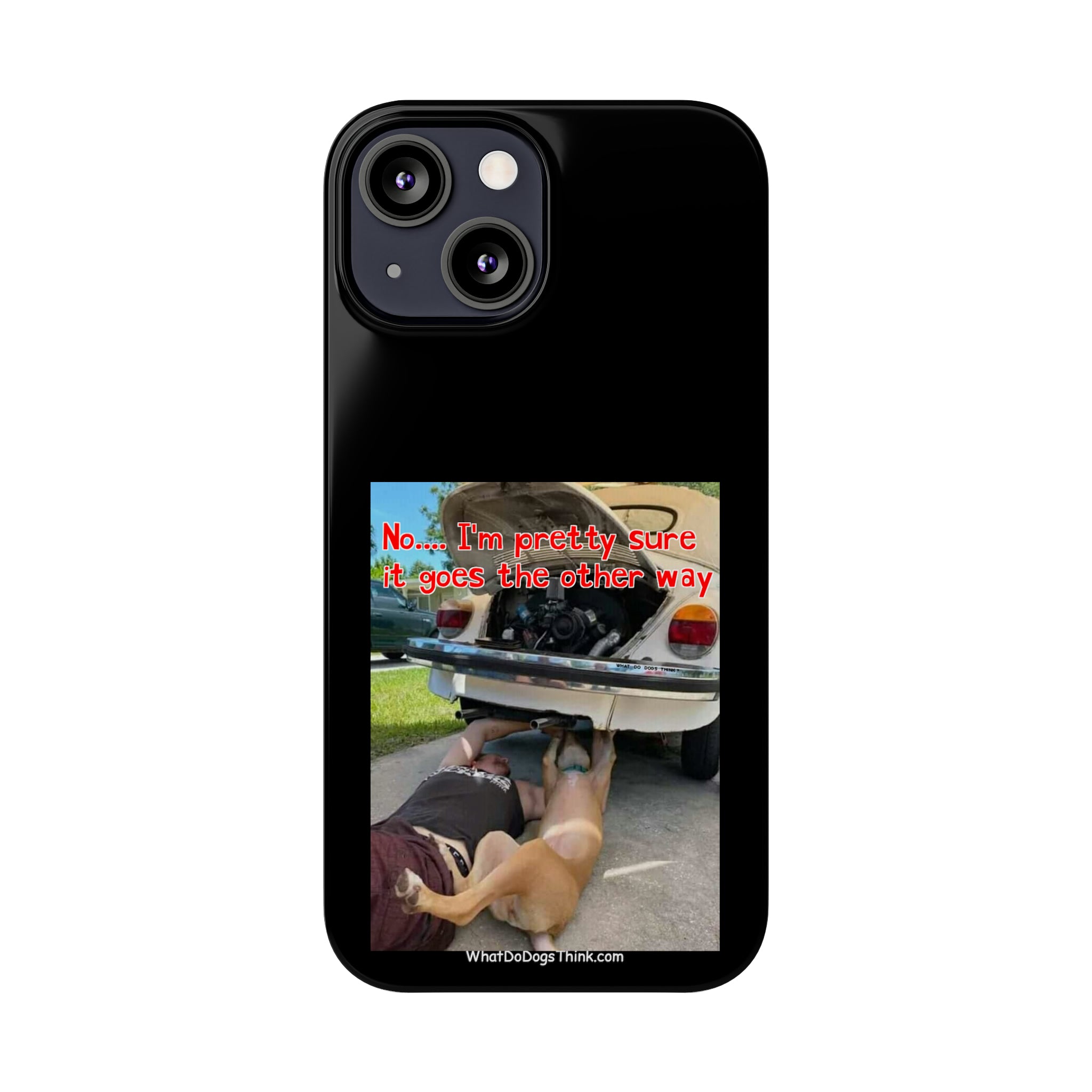 Other Way Black Slim Phone Cases