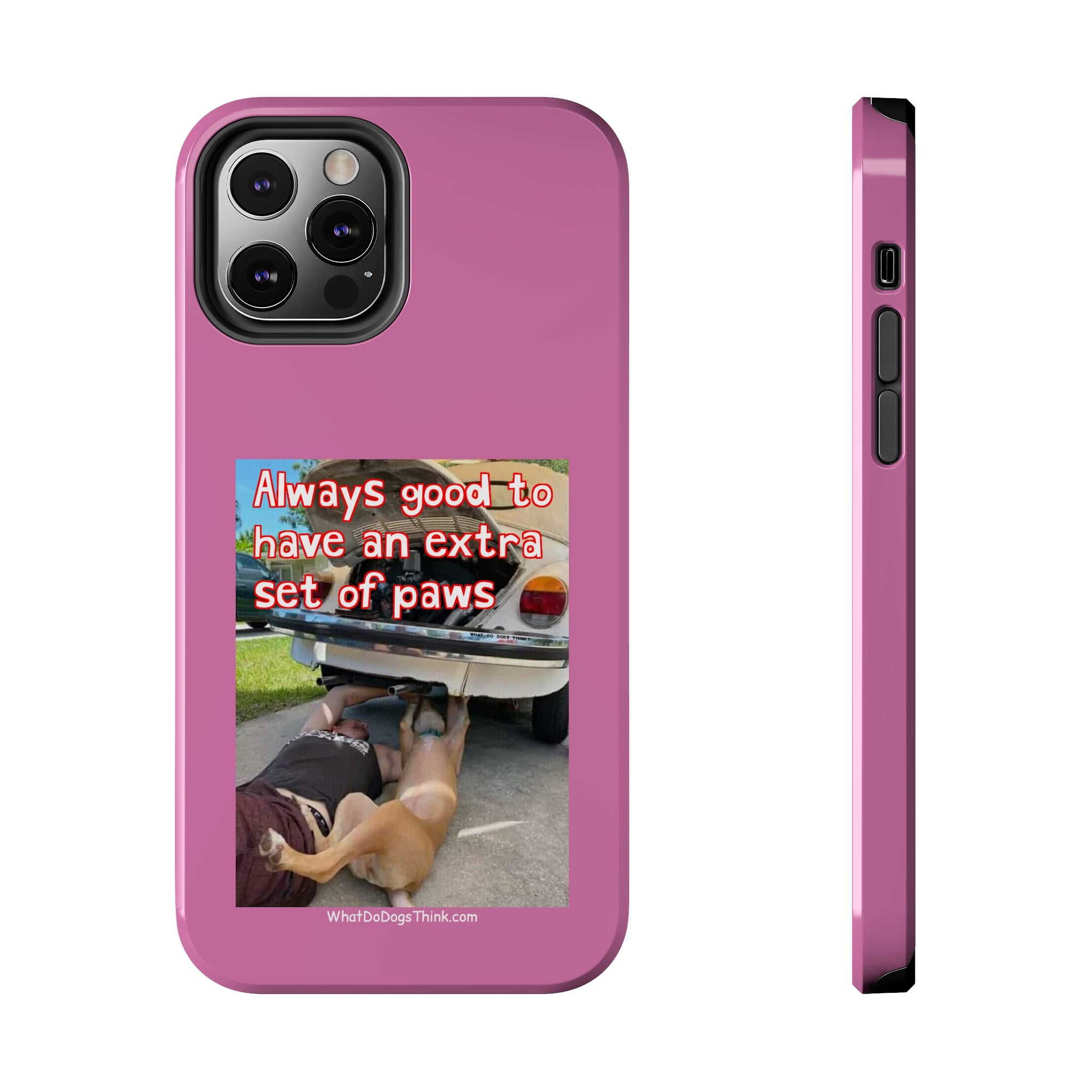 Extra Paw Pink Tough Phone Cases