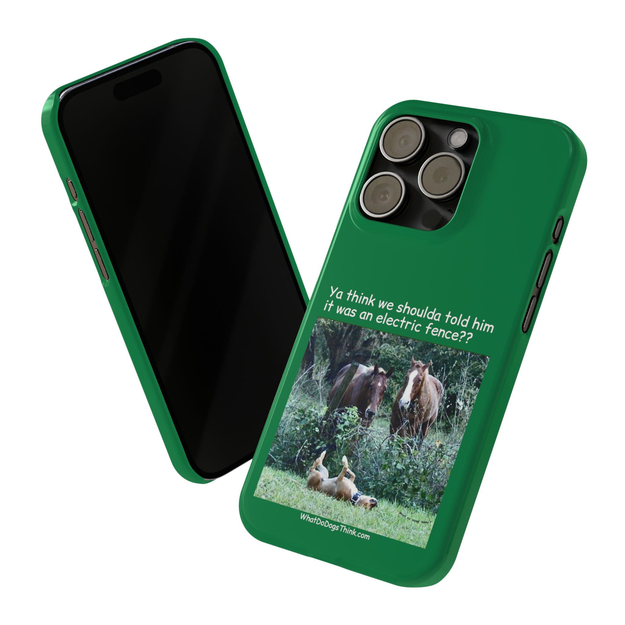 Electric Fence Green Slim Phone Case