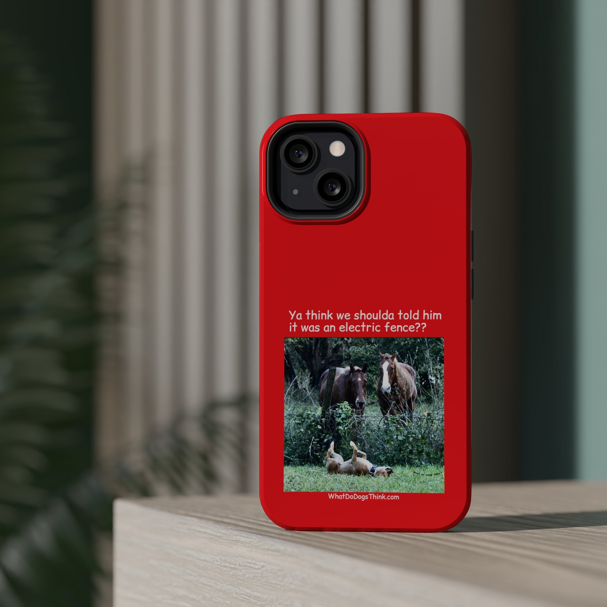 Electric Fence Red MagSafe Tough Cases