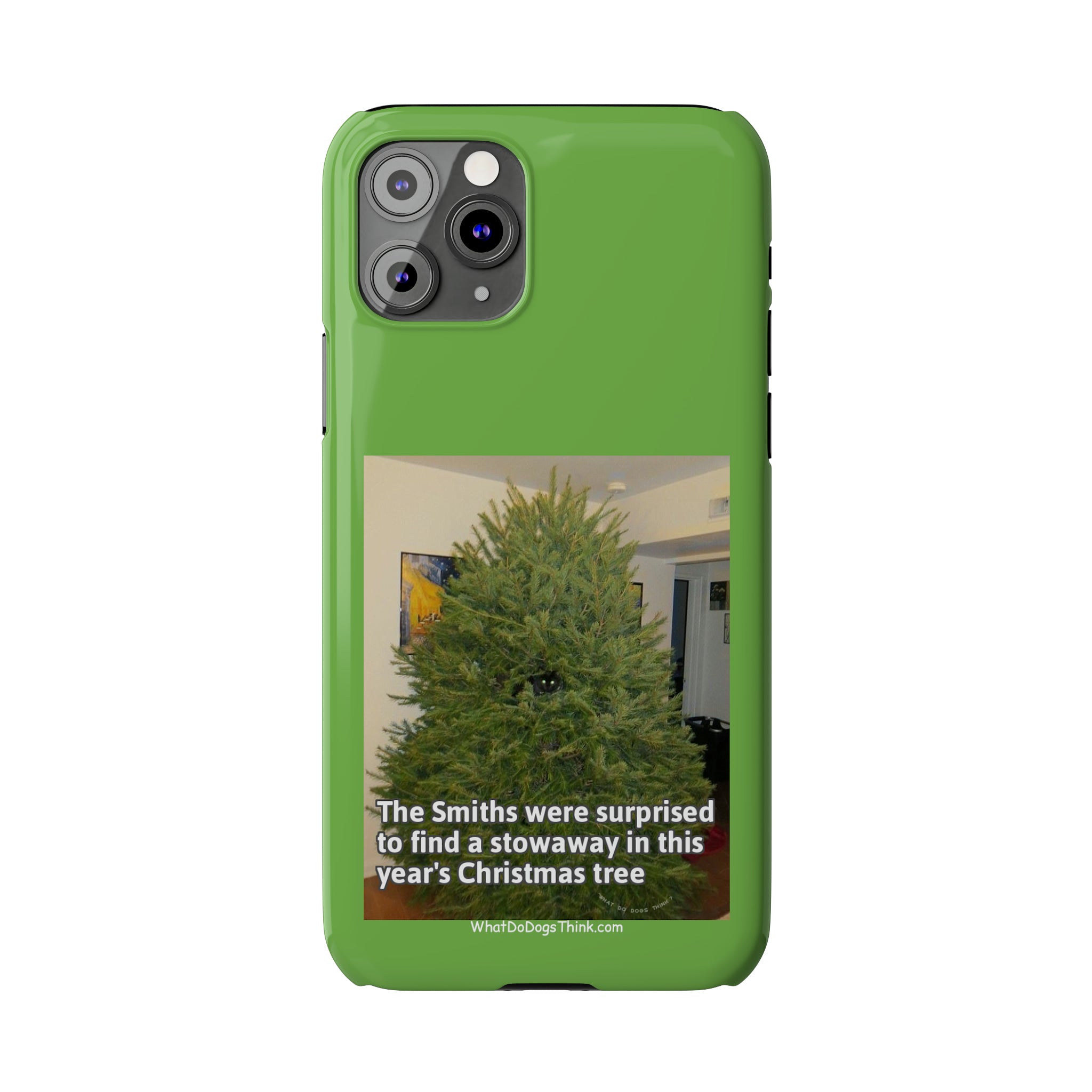 Stowaway Cat Green Slim Phone Case