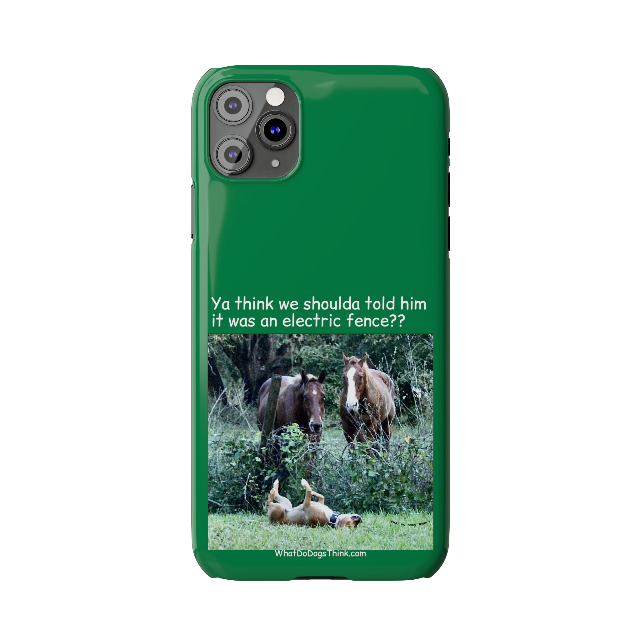 Electric Fence Green Slim Phone Case