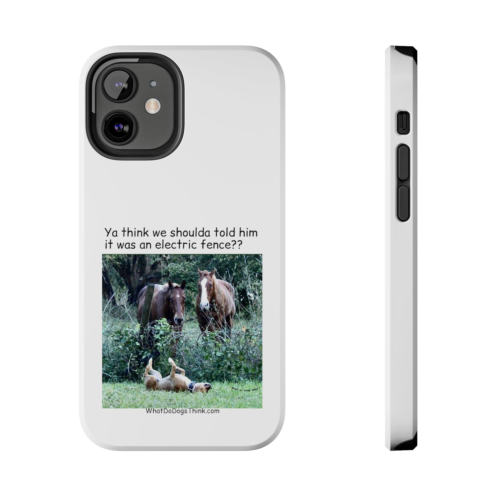 Electric Fence White Tough Phone Cases