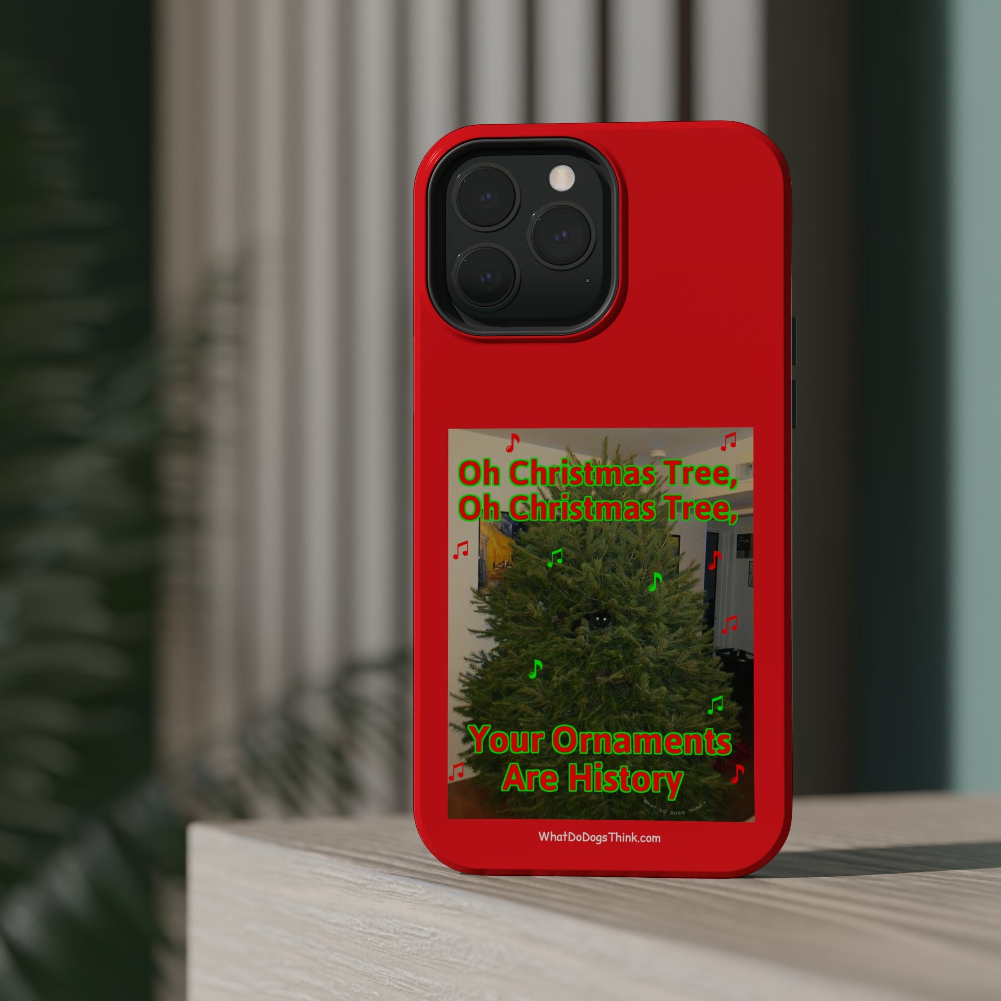 Christmas Tree Cat Red MagSafe Tough Case